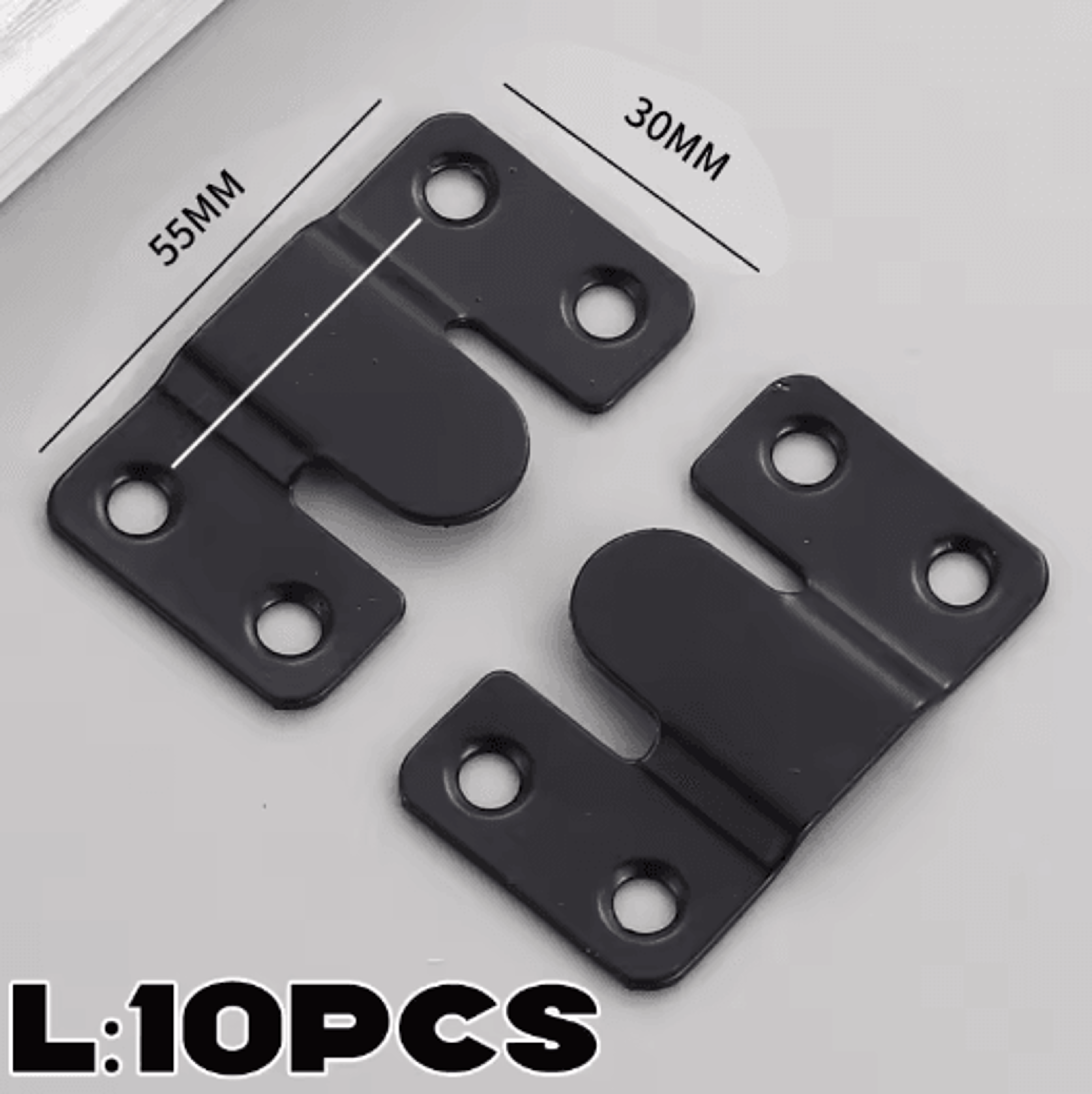 10PCS Stainless Steel Picture Frame Hooks  Flush Mount Interlocking Wall Hanger Brackets For Frames 4