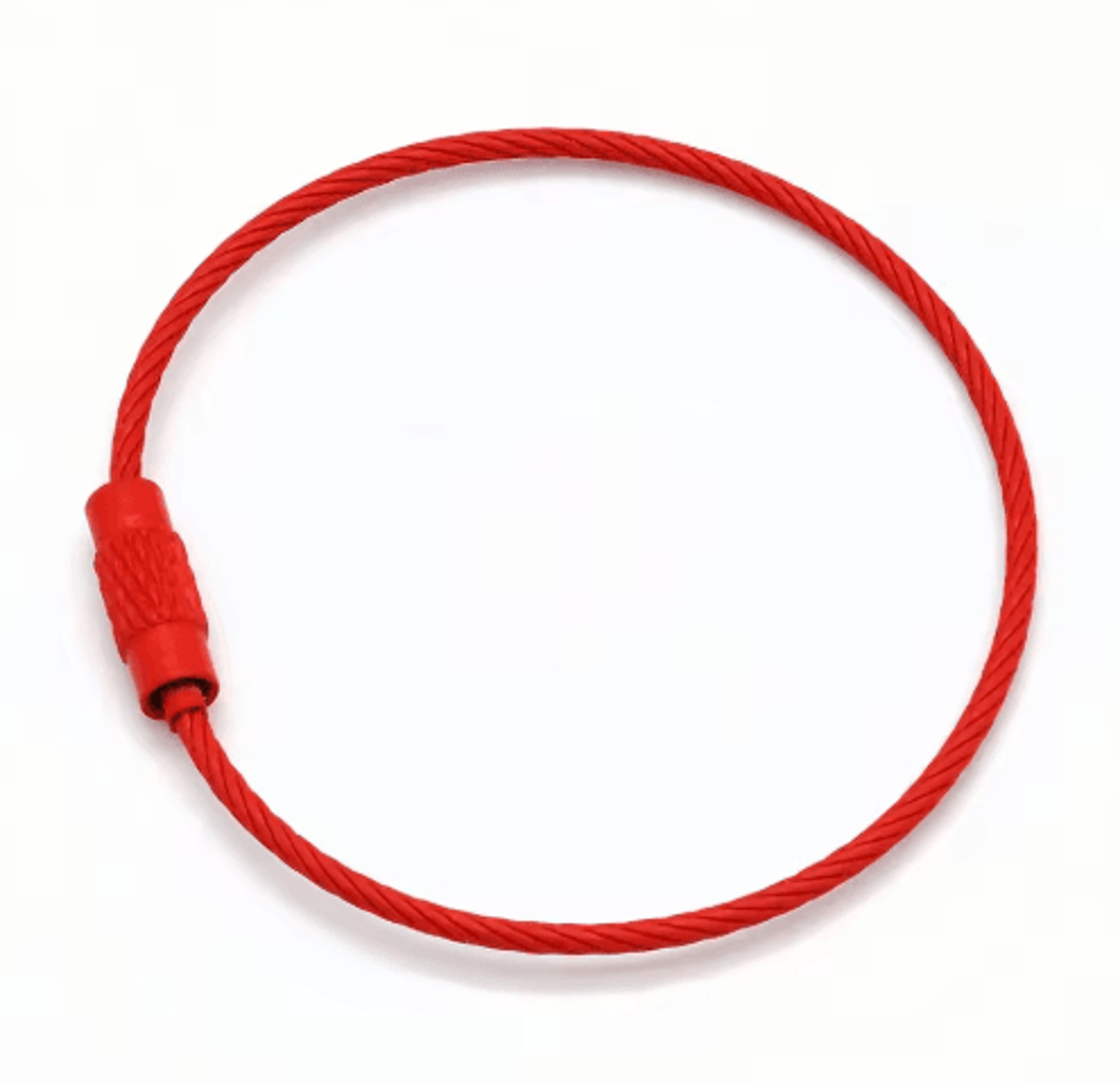 Stainless Steel Wire Keychain Cable Rings  Screw Lock Key Ring Loops For Keys Tags  Outdoor Gear 9