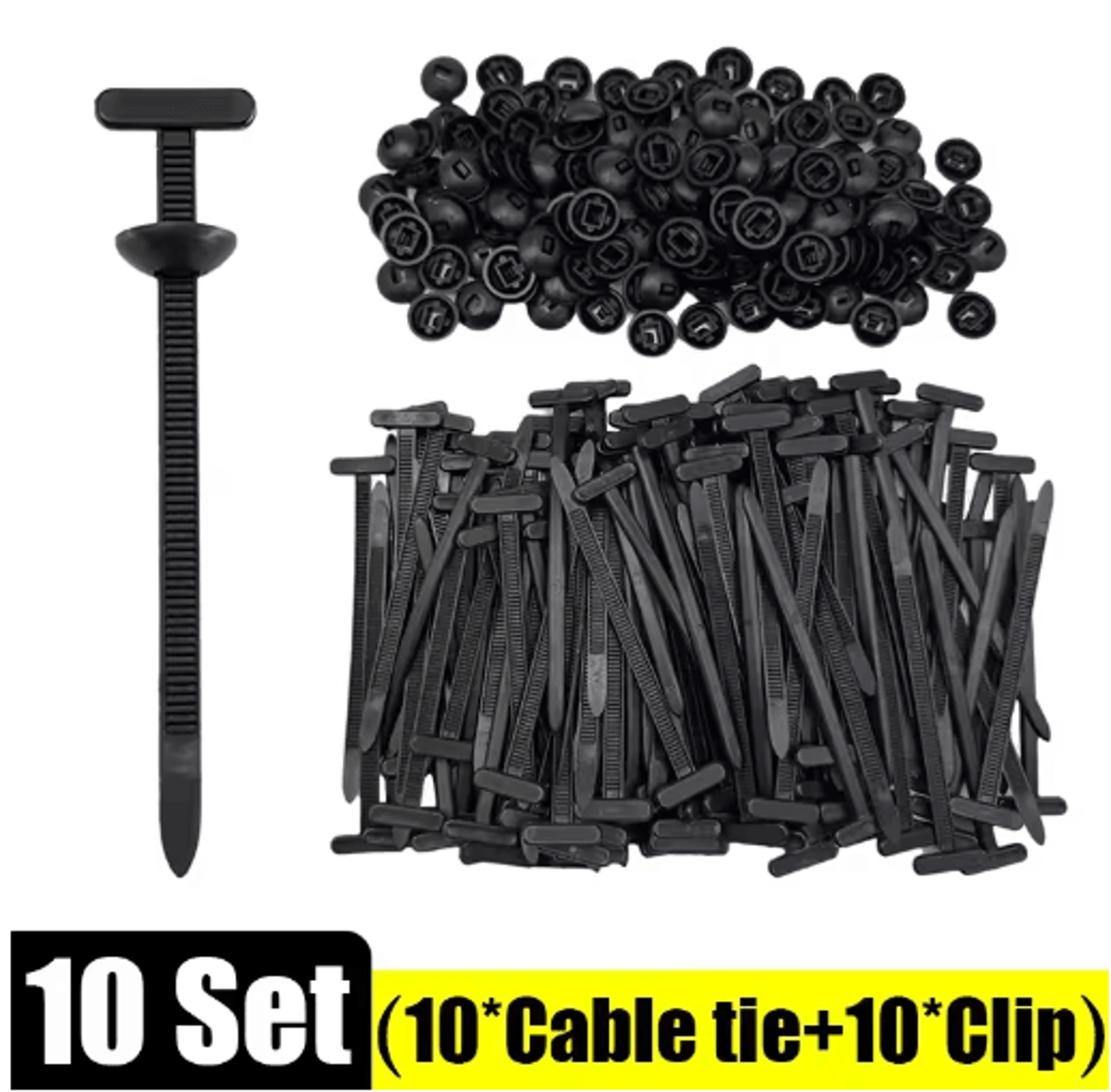Nylon Cable Tie Fastener Clips  Automotive Wire Management  Panel Mount Cable Ties 8