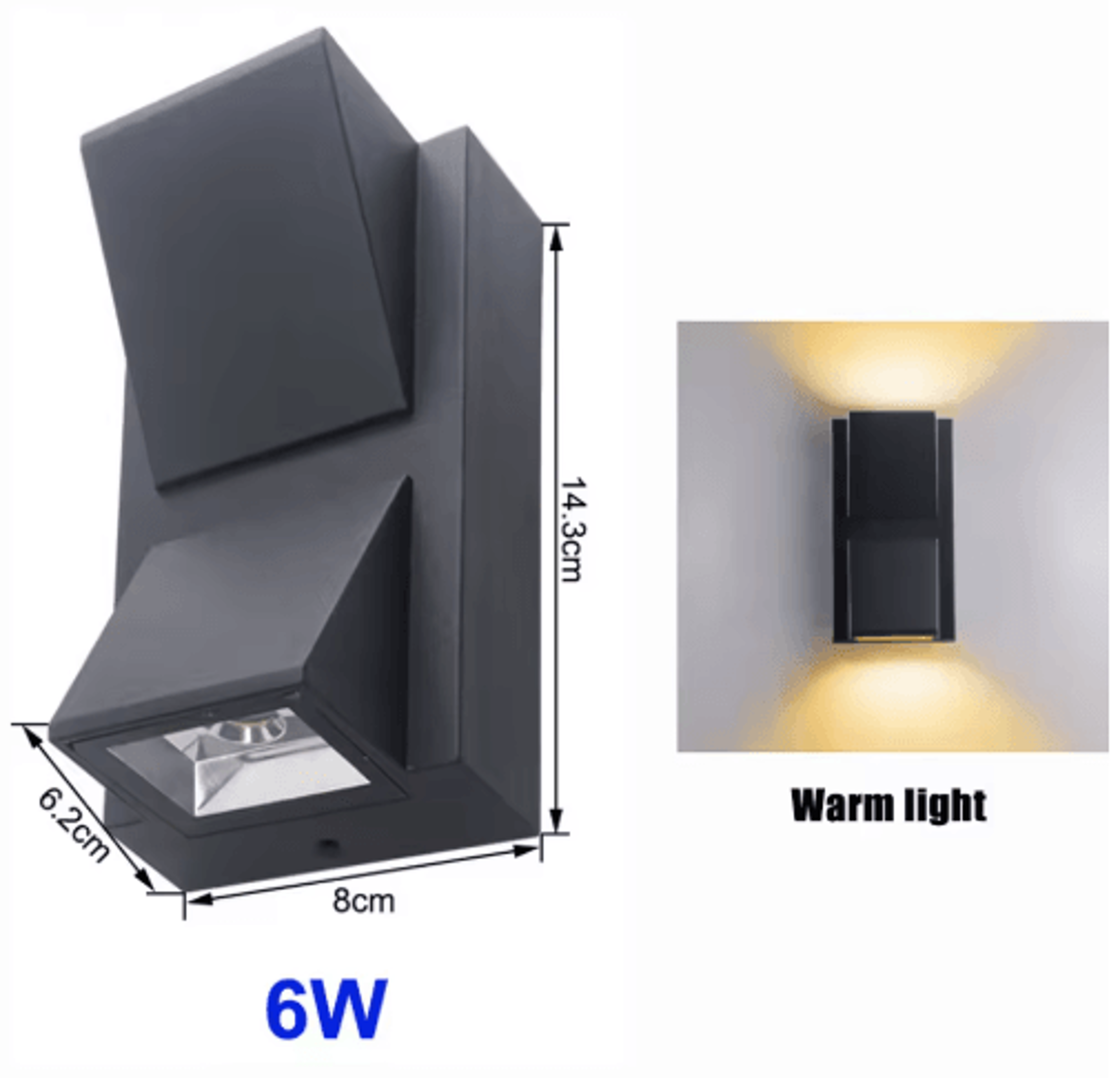 IP65 Waterproof LED Outdoor Wall Light  Modern Wall Sconce For Garden Balcony  Patio 2