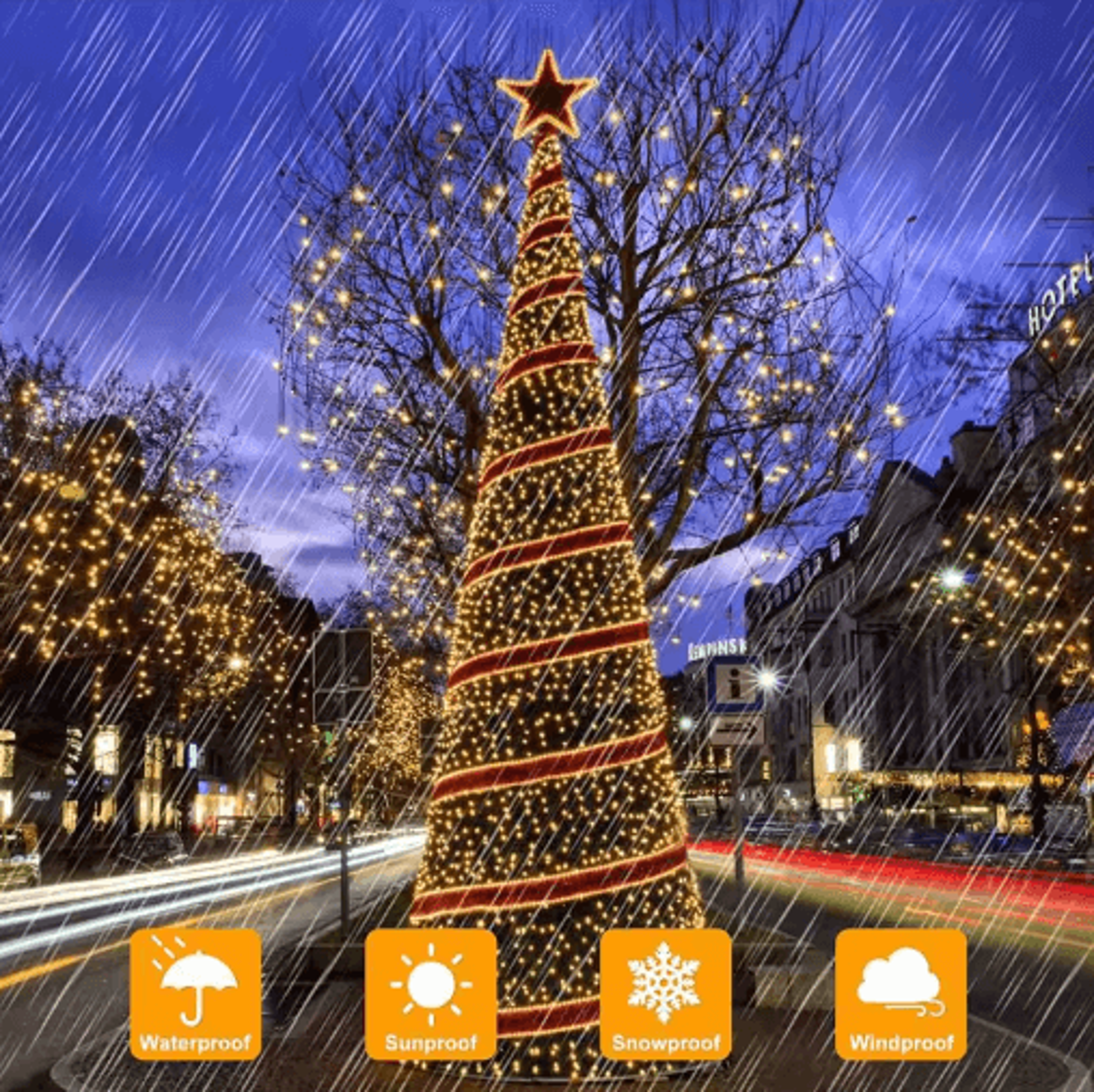 Solar LED Fairy String Lights  Waterproof Outdoor Twinkle Lights For Garden Patio  Christmas Decor 13