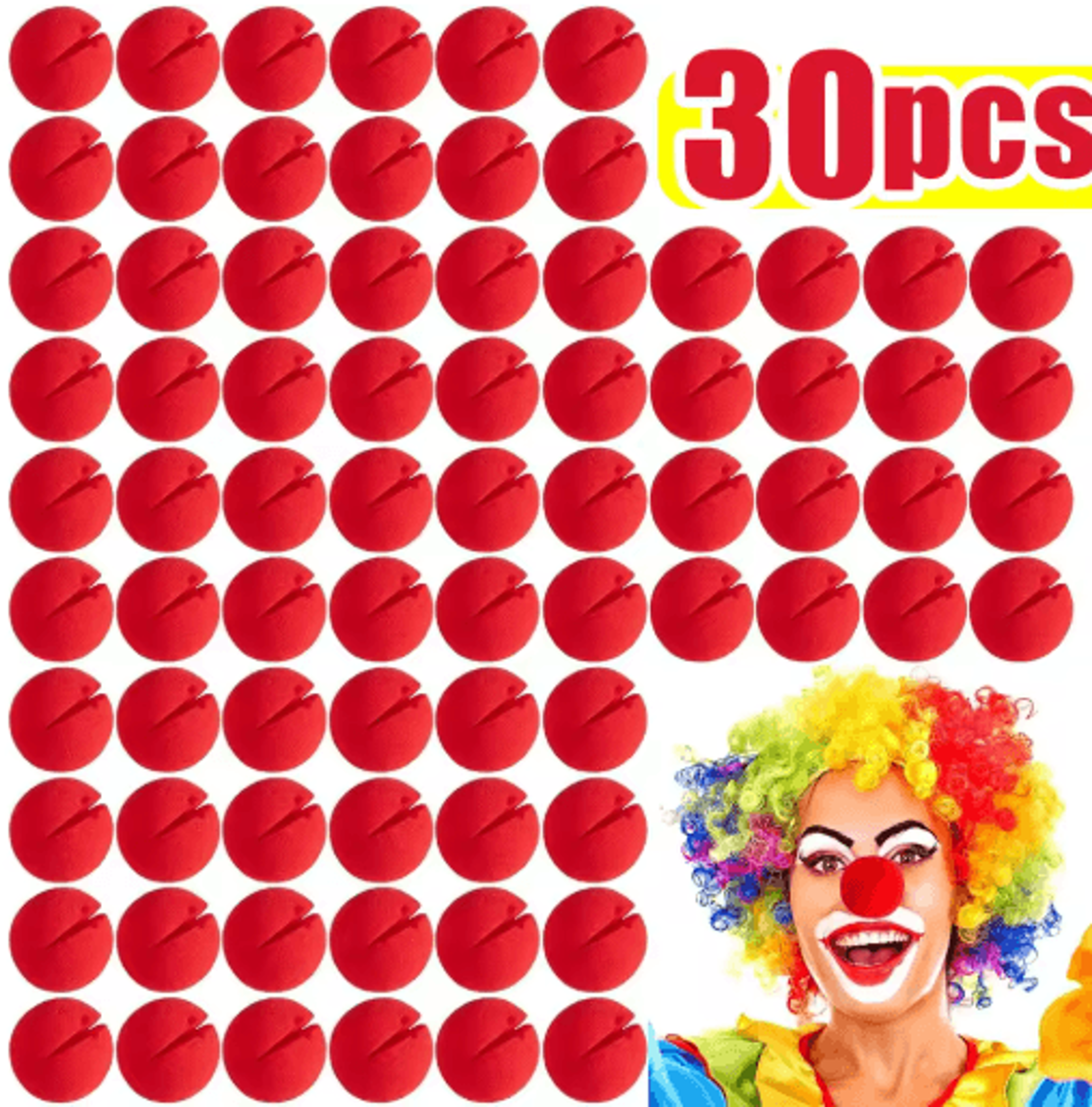 Red Foam Clown Nose  Soft DIY Cosplay Costume Prop For Parties Halloween  Circus Performances 3