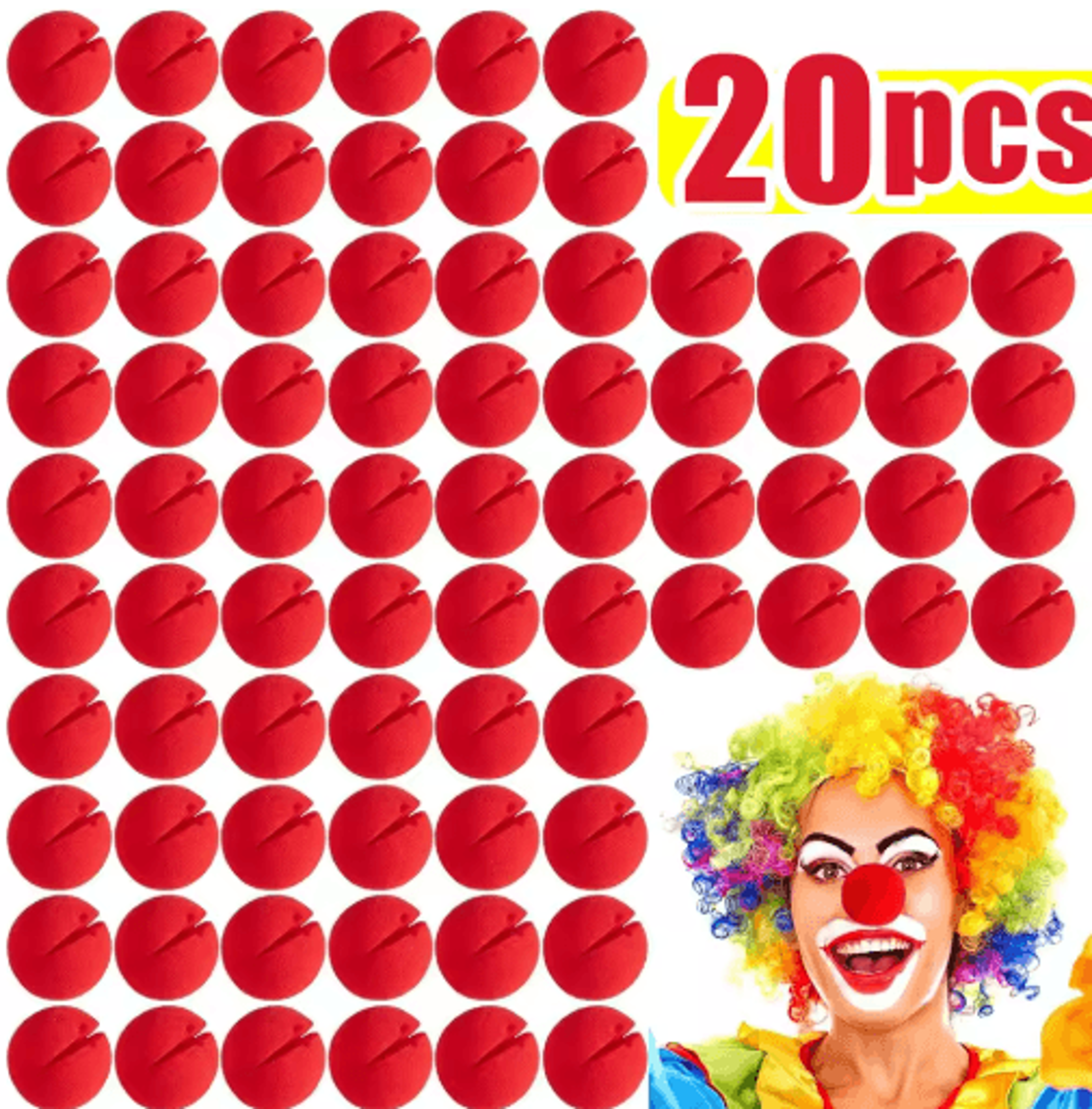 Red Foam Clown Nose  Soft DIY Cosplay Costume Prop For Parties Halloween  Circus Performances 4