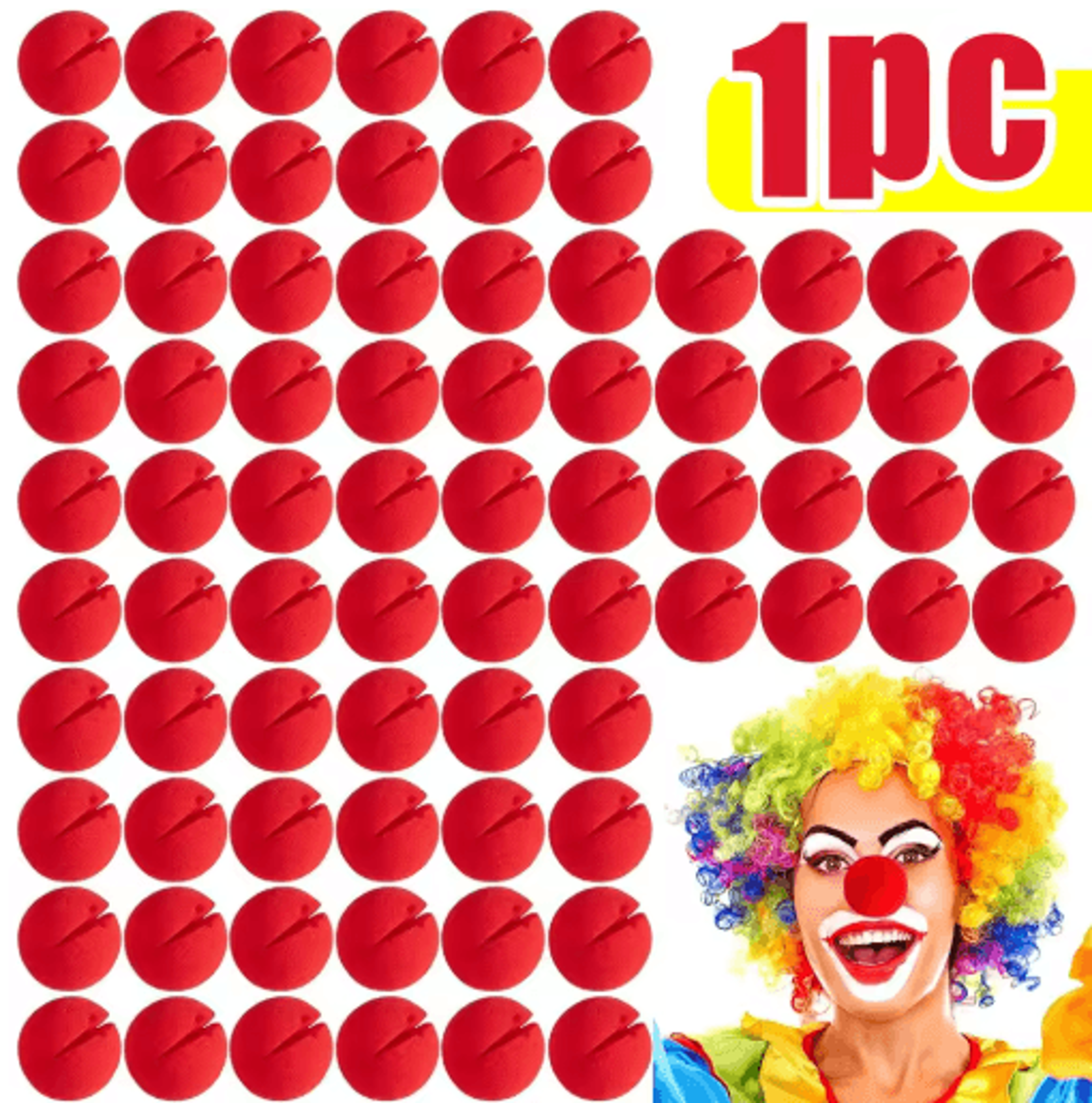 Red Foam Clown Nose  Soft DIY Cosplay Costume Prop For Parties Halloween  Circus Performances 6