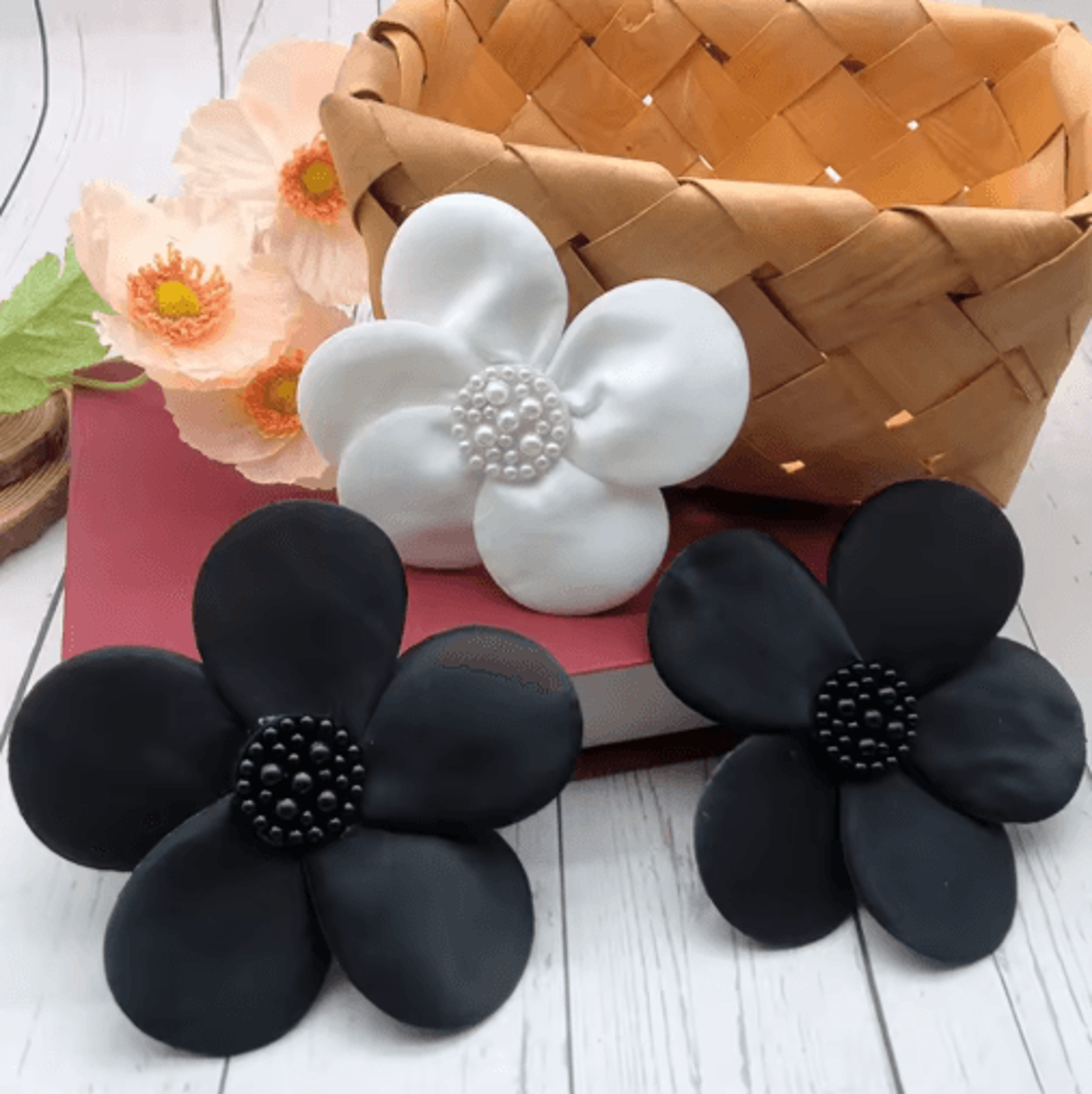 125CM 3D Beaded Flower Applique  Elegant Fabric Patch For Clothing Crafts  DIY Accessories 4