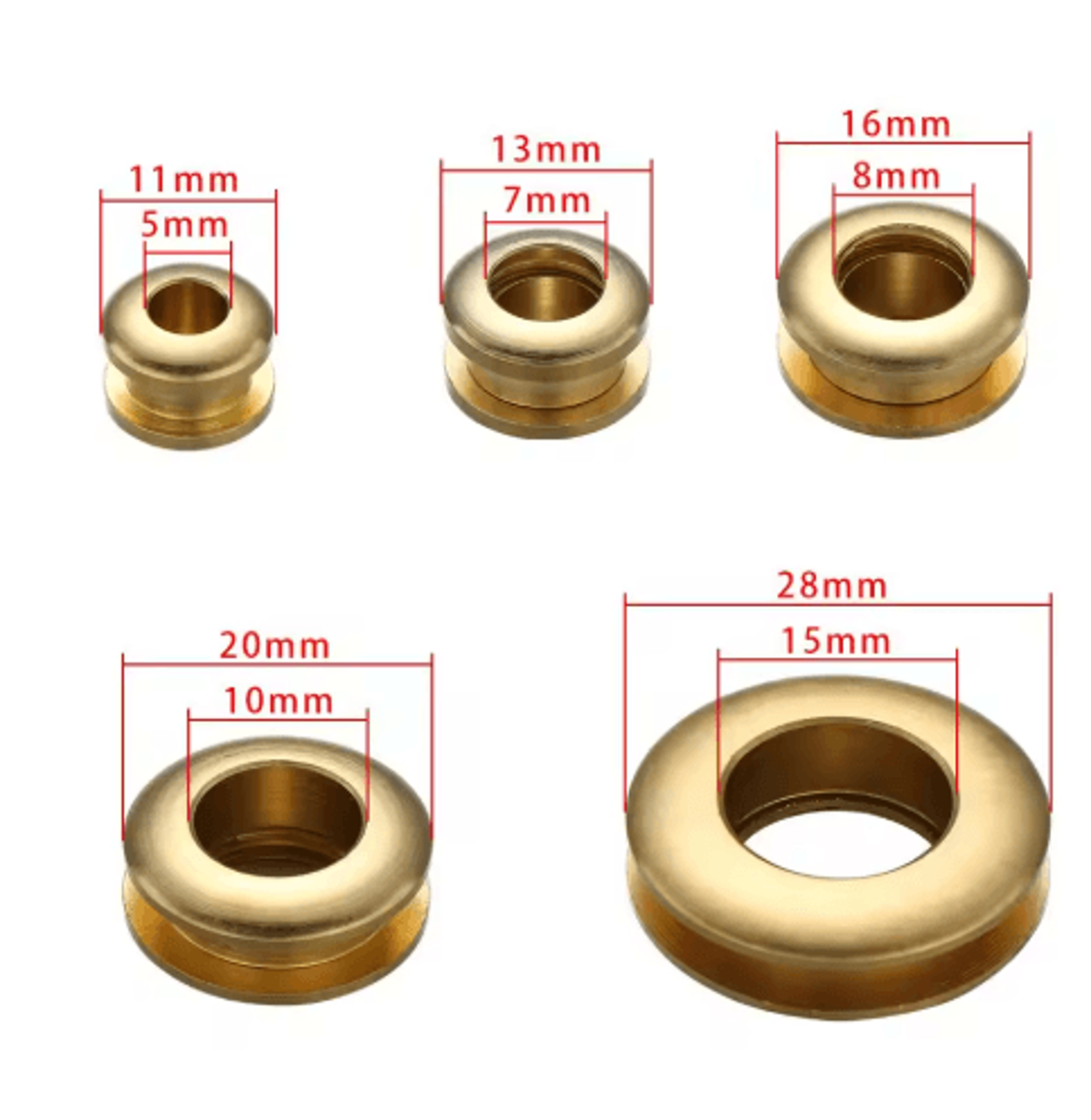Brass Eyelets With Washers Set  Durable Metal Grommet Kit For Leather Bags Shoes  DIY Crafts 6