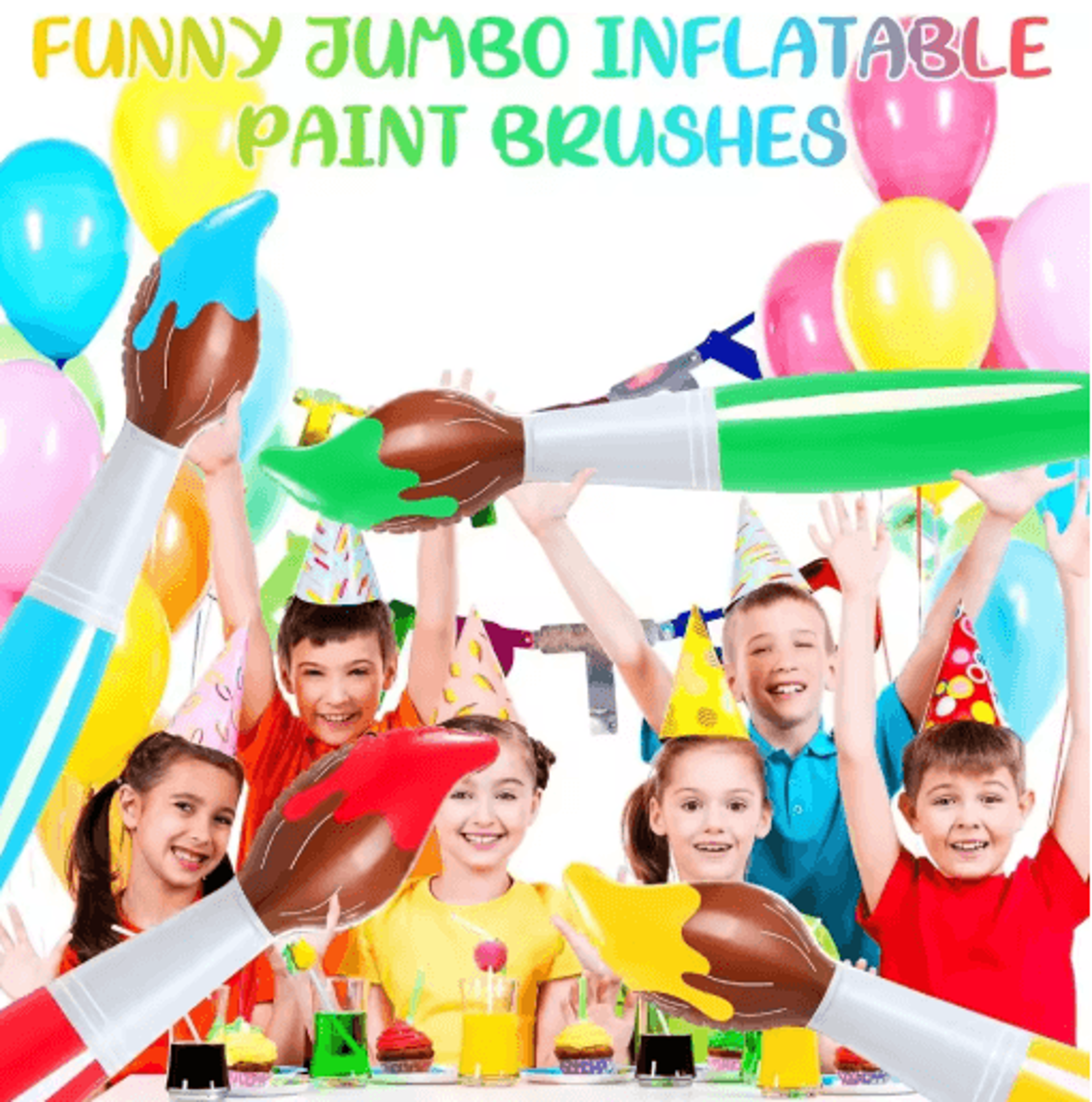Giant Inflatable Paint Brush  PVC BlowUp Paintbrush Prop For Graduation Parties  Creative Events 9