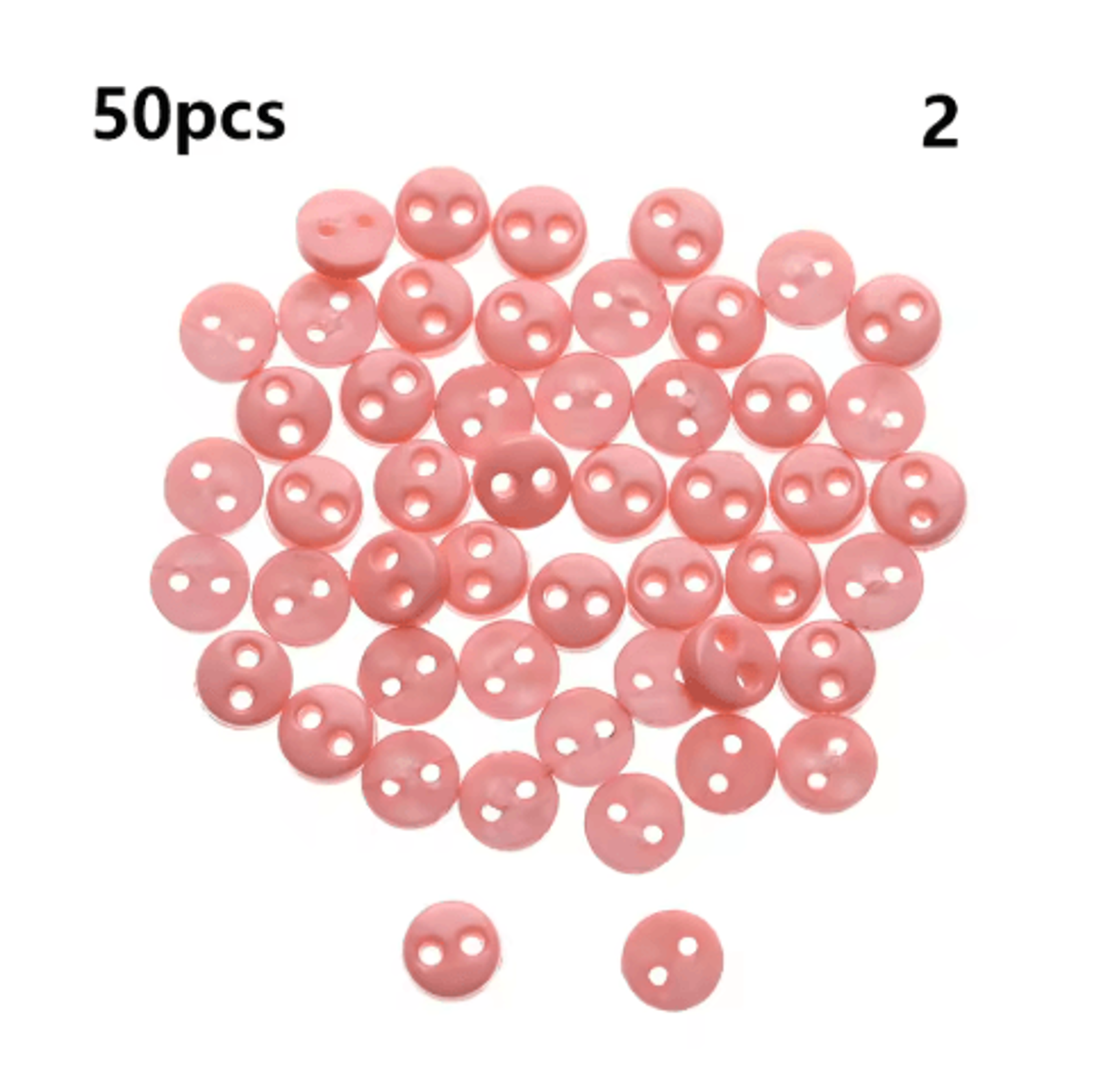 50Piece Mini Doll Buttons  4mm Colorful Plastic Buttons For Doll Clothes Crafts  Miniatures 11