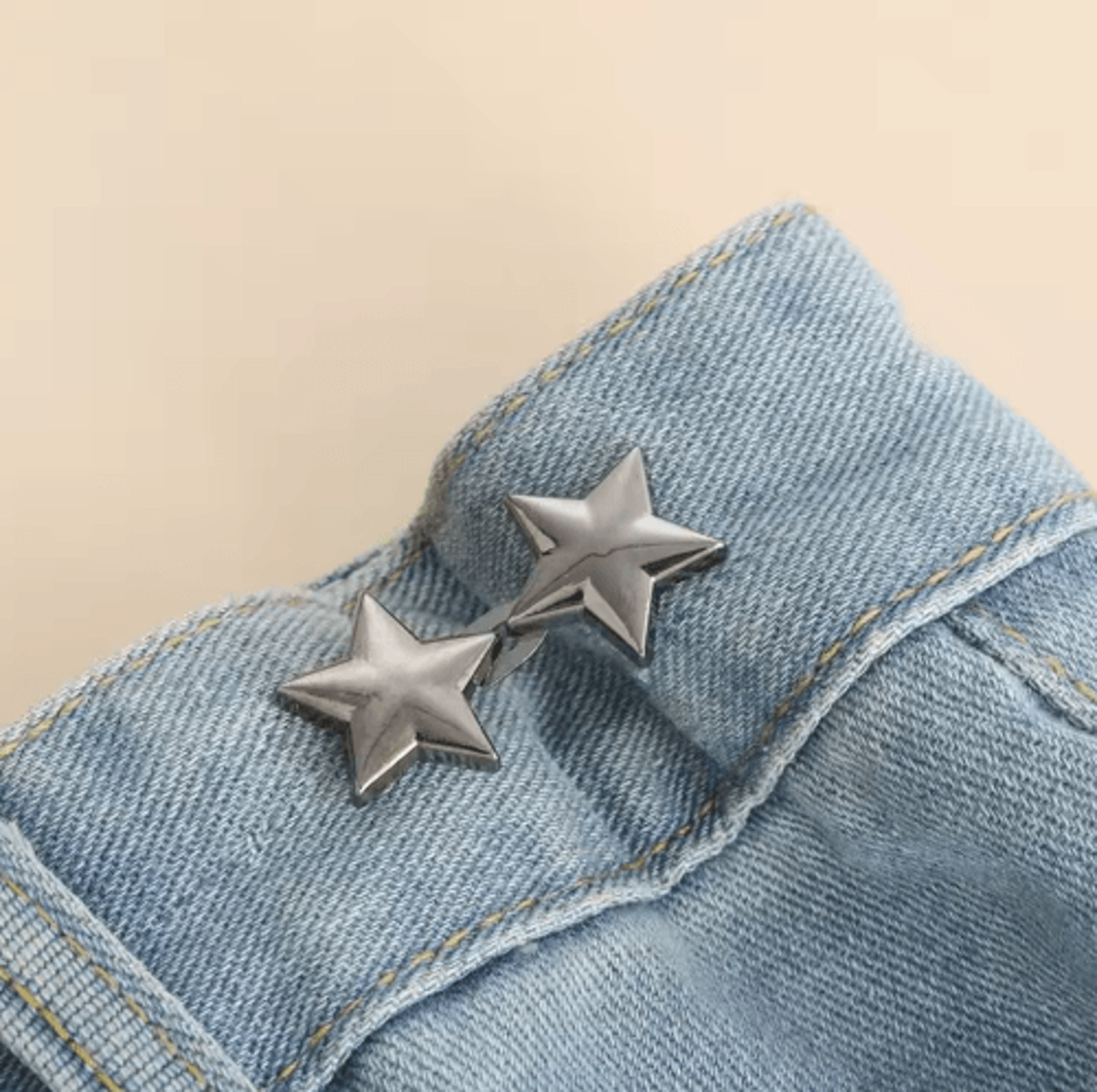 Adjustable NoSew Jeans Waist Button  Removable Waistband Tightener With Cute Bear Design 1