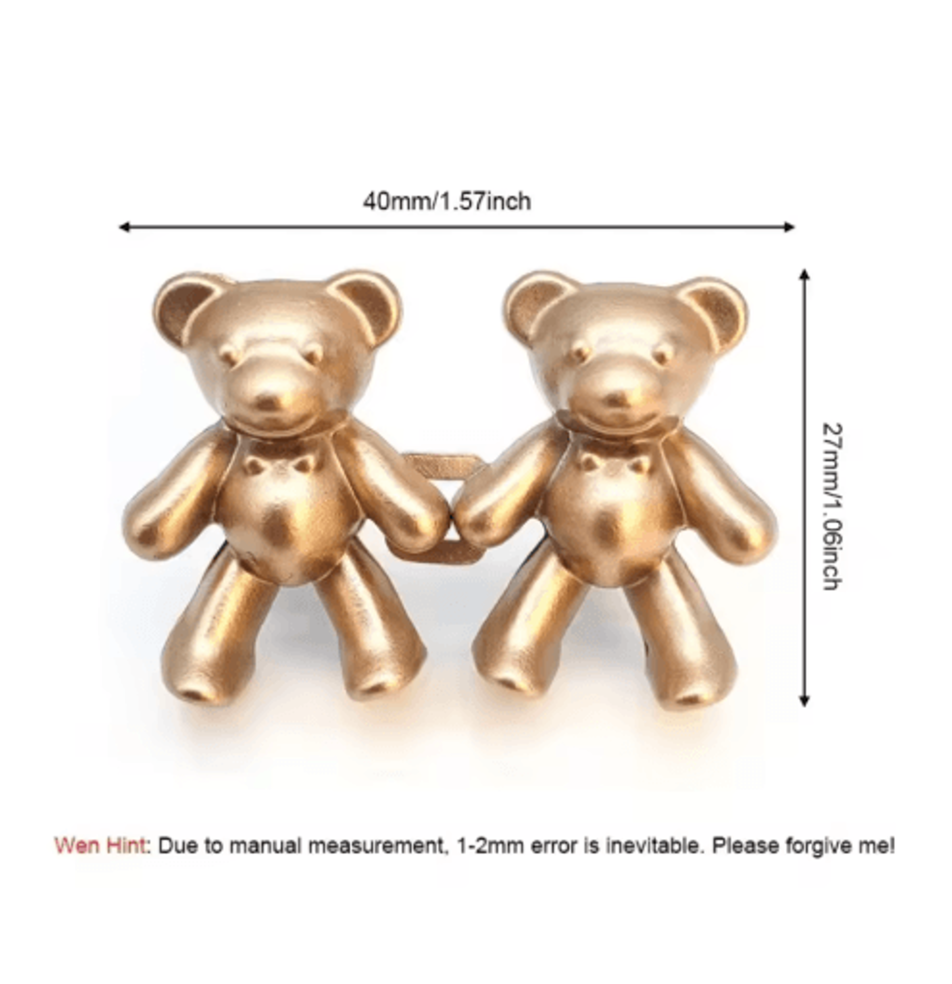 Adjustable NoSew Jeans Waist Button  Removable Waistband Tightener With Cute Bear Design 16