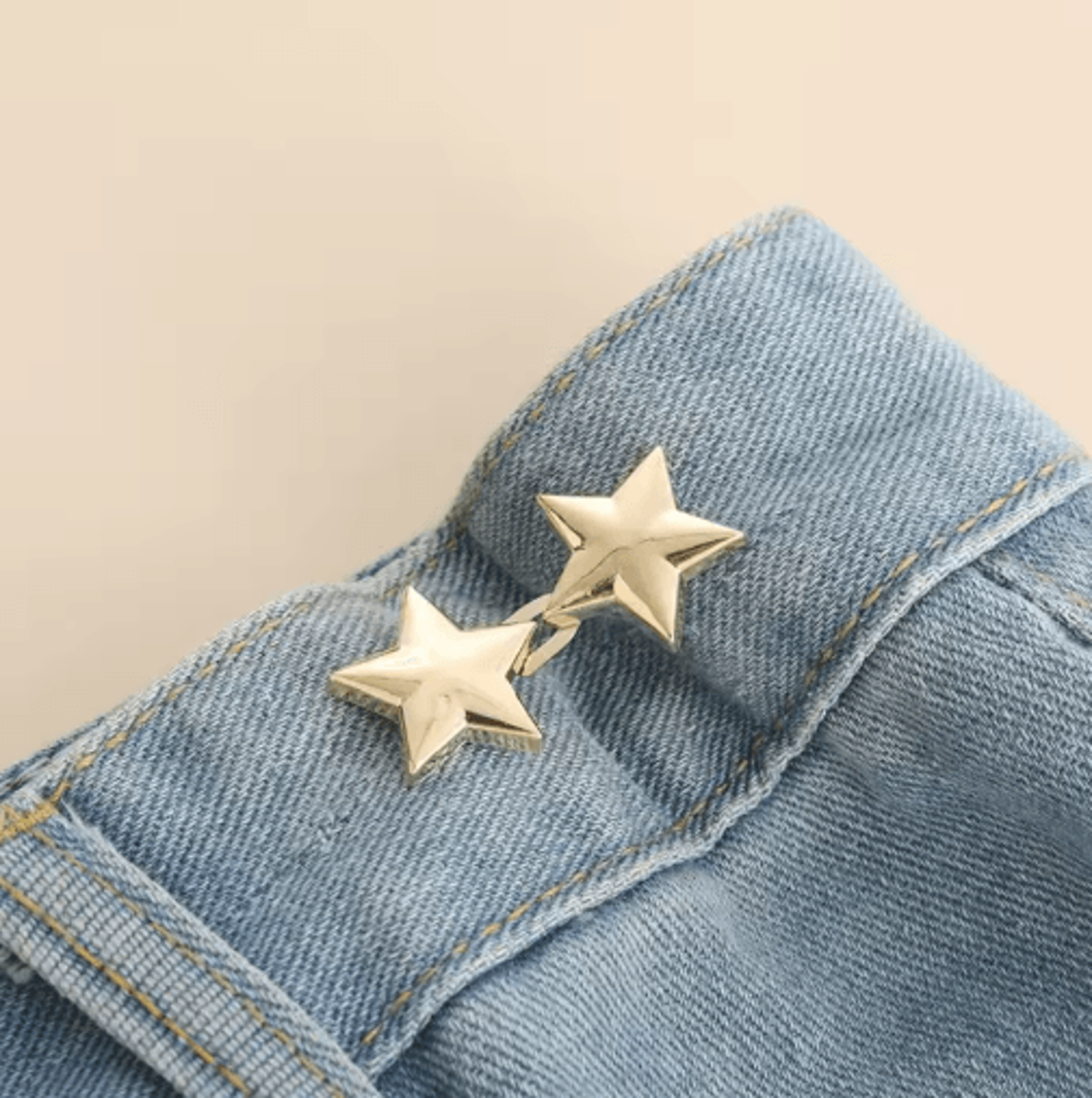 Adjustable NoSew Jeans Waist Button  Removable Waistband Tightener With Cute Bear Design 4