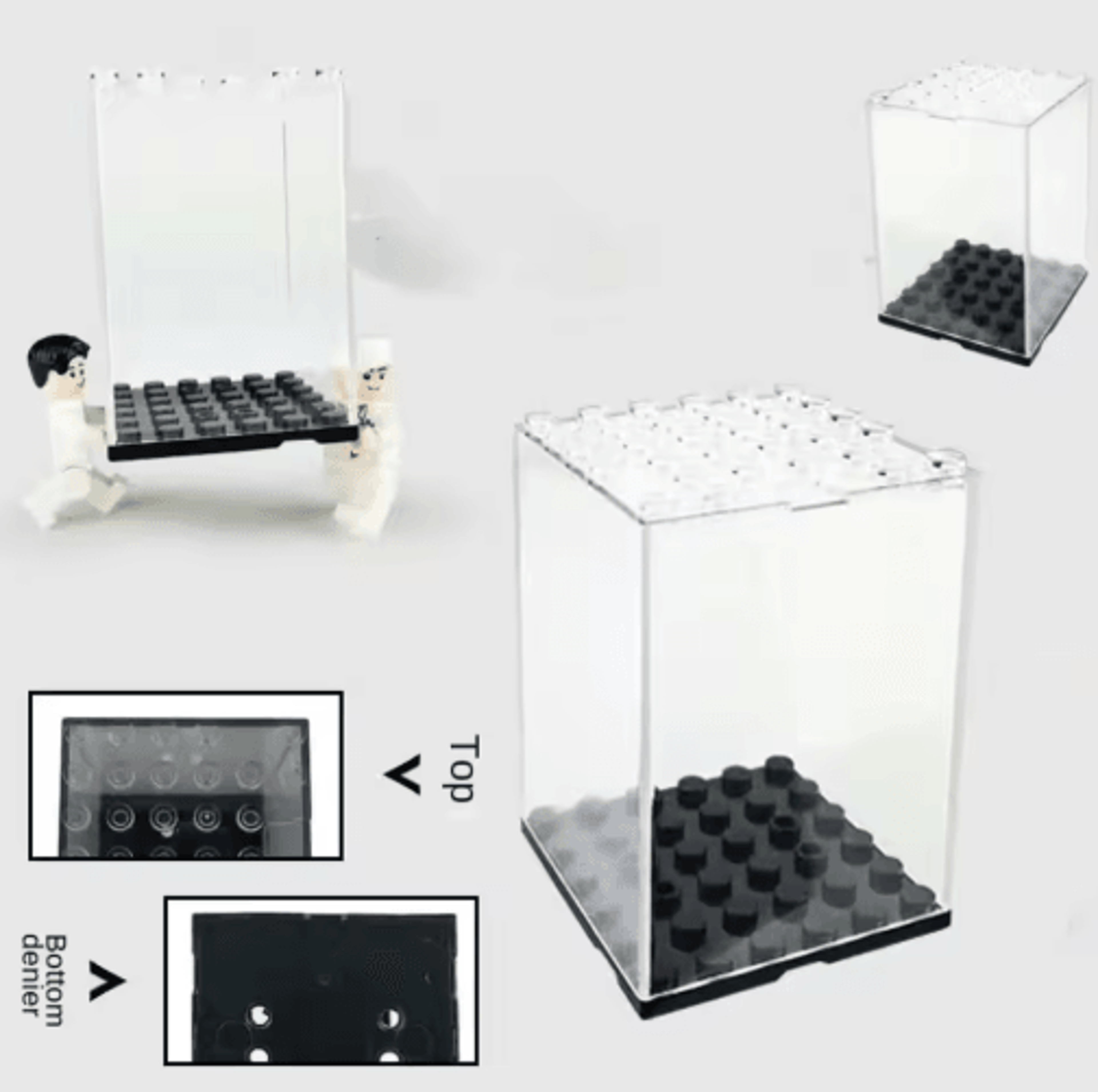 Clear Acrylic Display Case  Dustproof Display Box For Building Blocks Toys  Collectibles 3