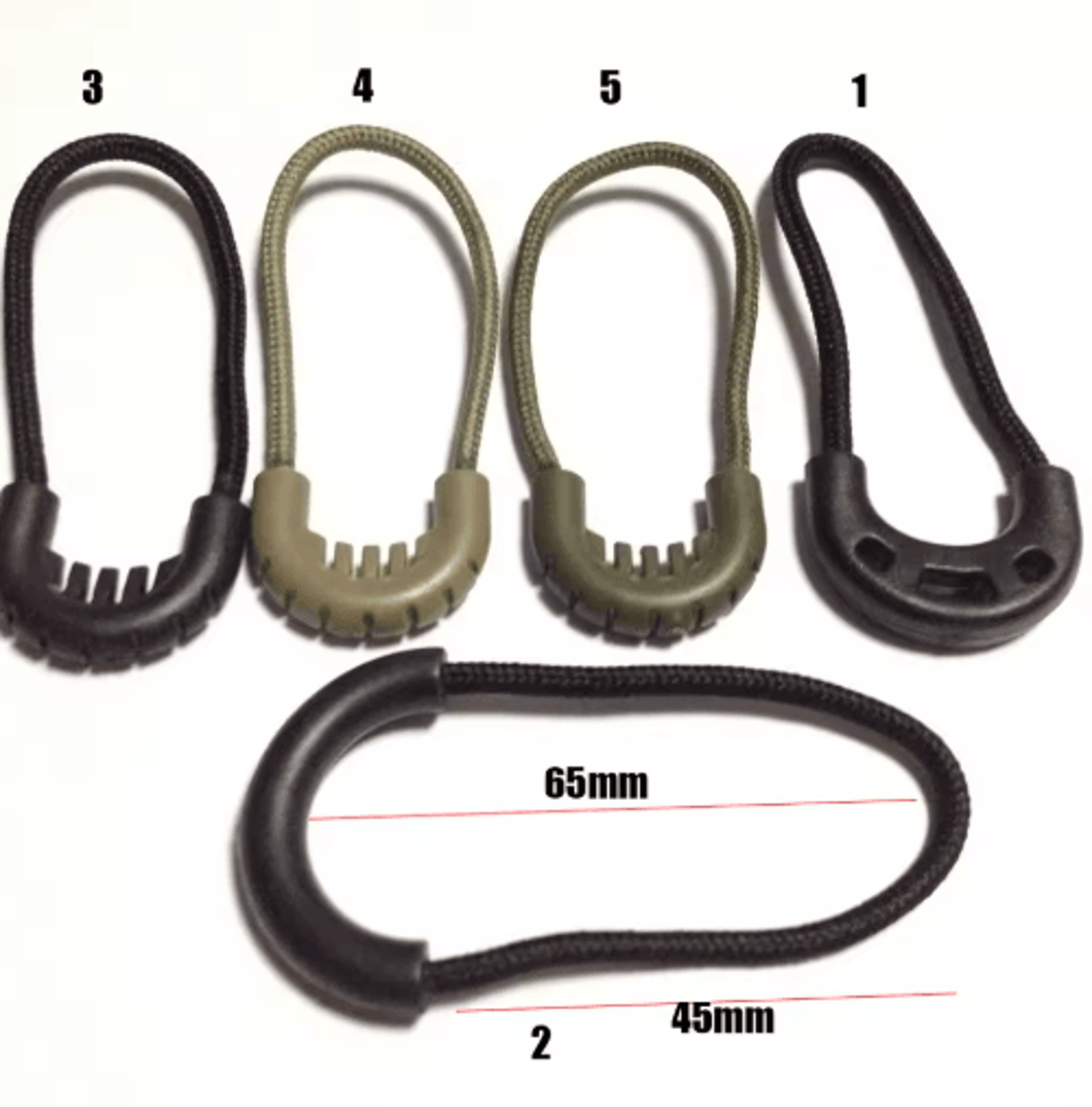EDC Zipper Pull Replacement Set  MultiPurpose Cord Pull Tabs For Backpacks Luggage  Outdoor Gear 16