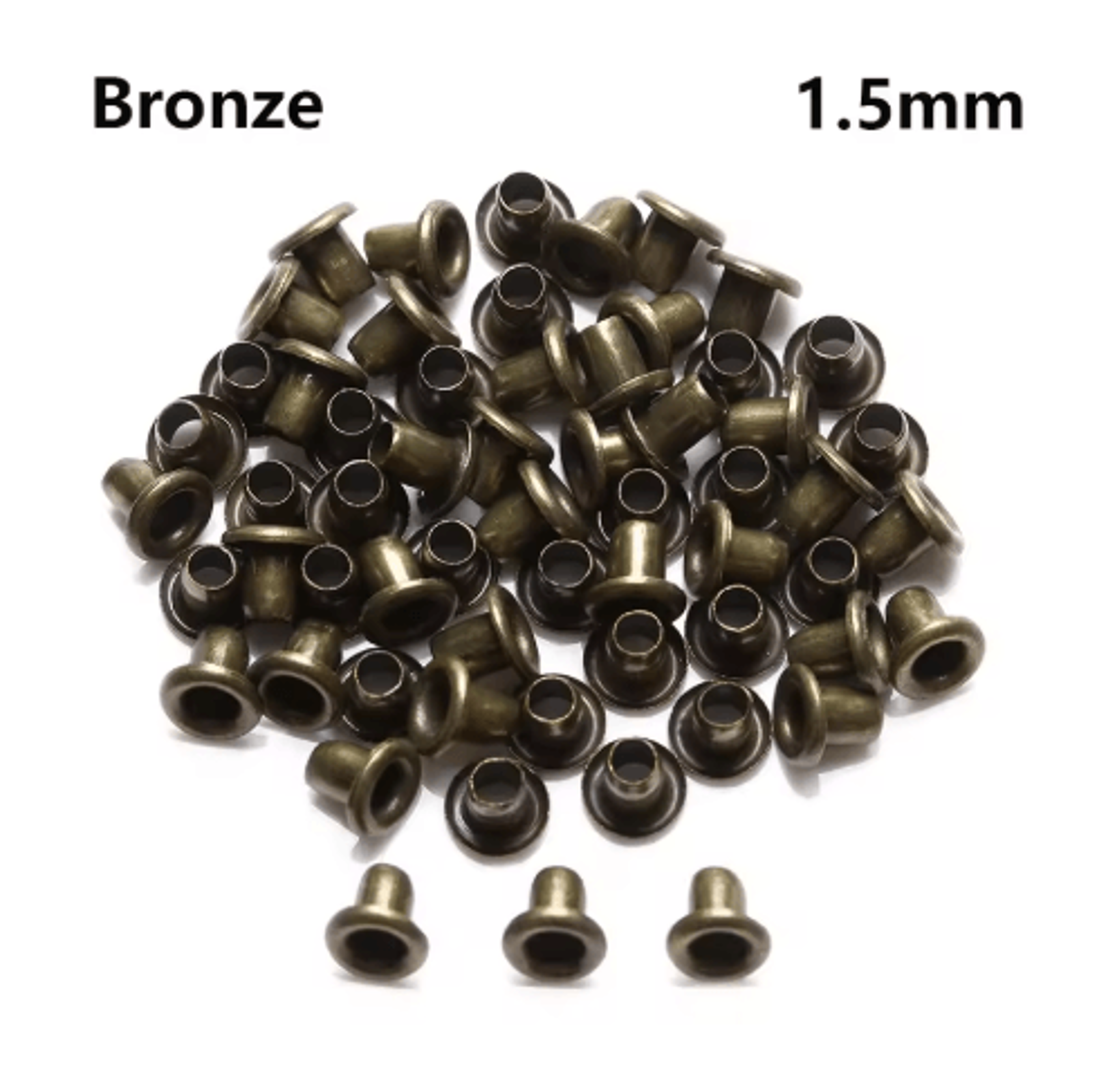50Piece Mini Metal Eyelets  UltraSmall Eyelet Buttons For Doll Clothes Shoes Bags  Miniature Crafts 8