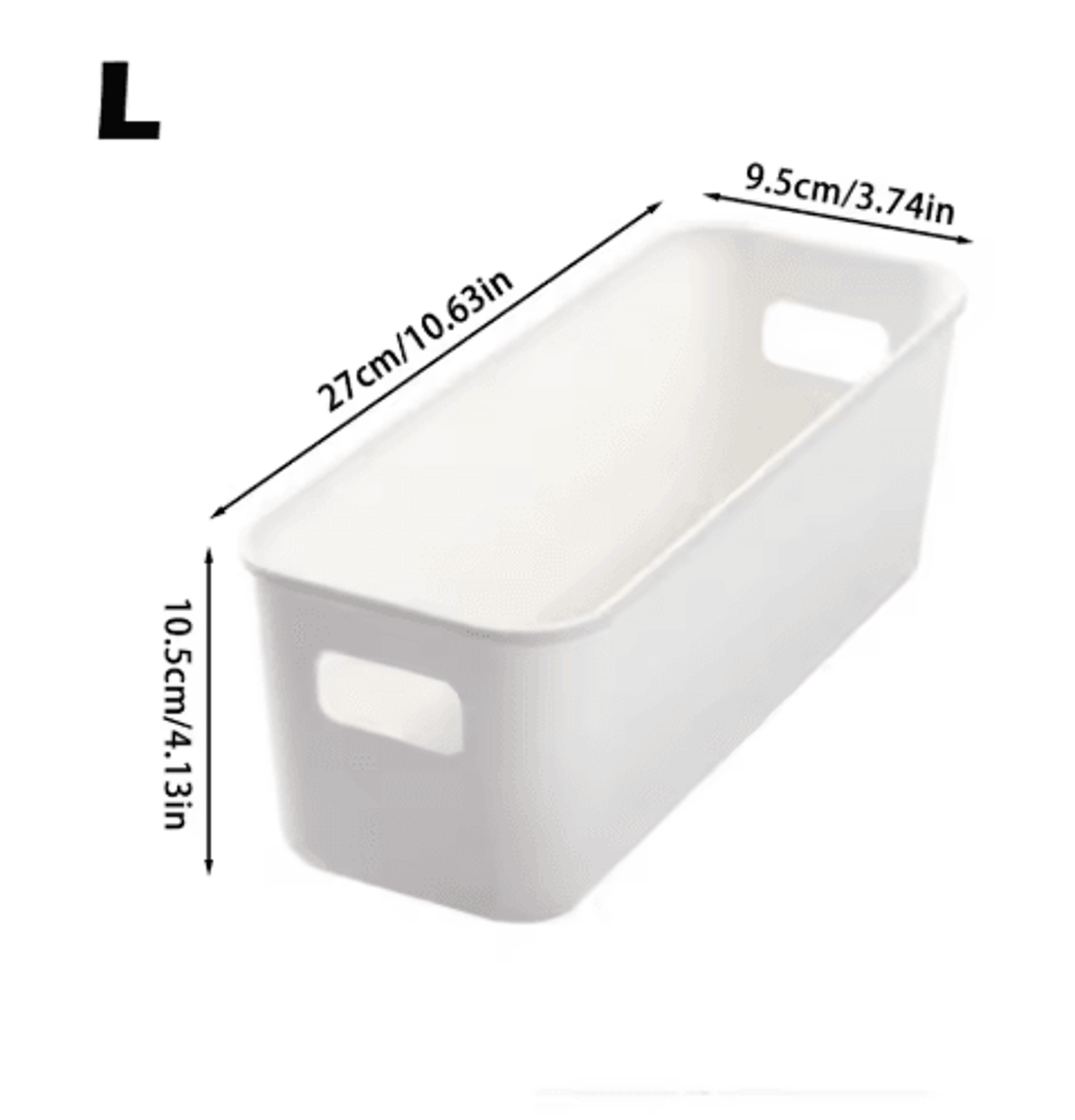 Stackable Desktop Storage Box  Large Capacity Organizer Bin For Kitchen Cosmetics  Household Essent 1