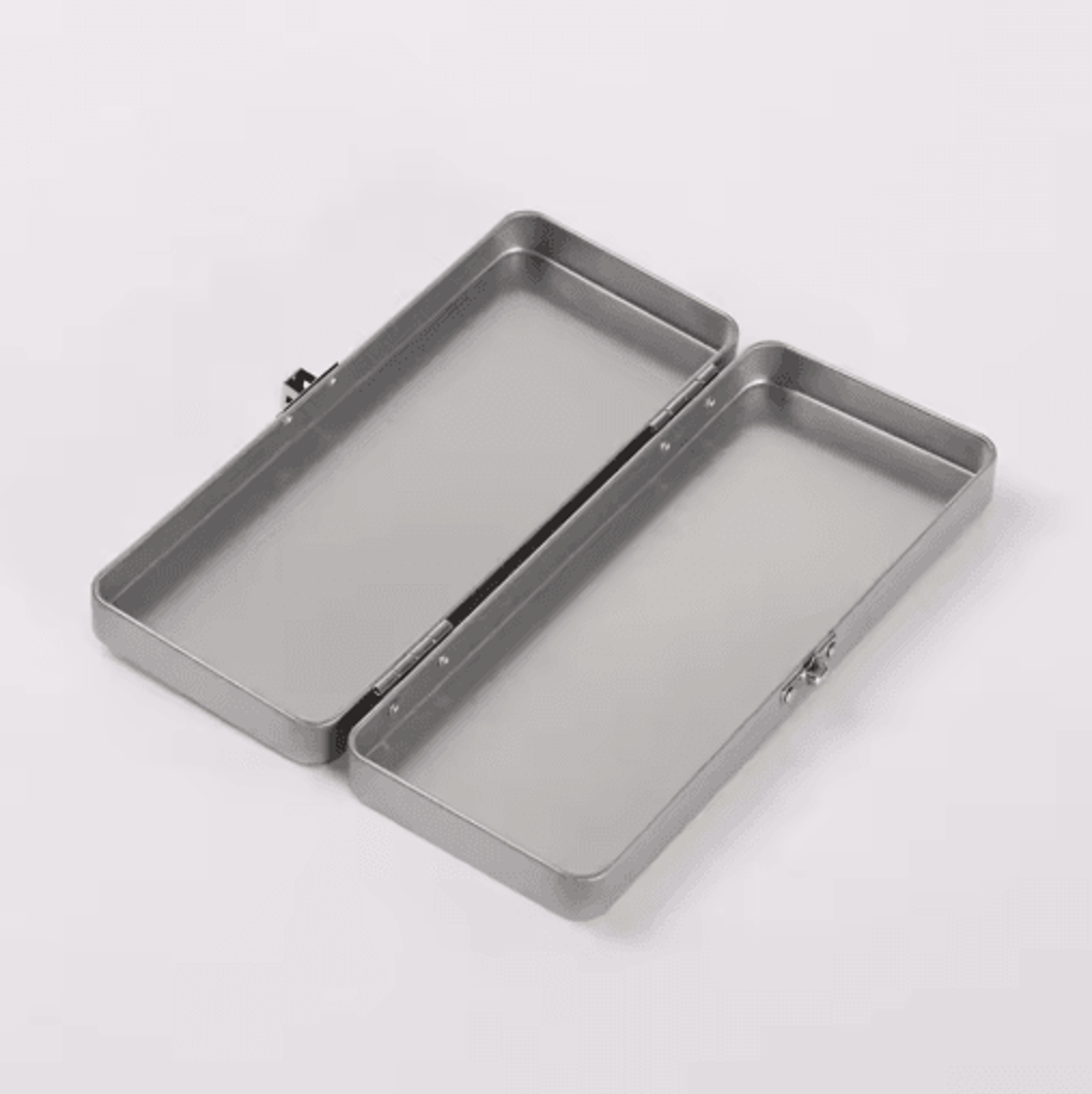 Lockable Metal Storage Box With Hinged Lid  Durable Empty Tin Case For Secure Organization 5