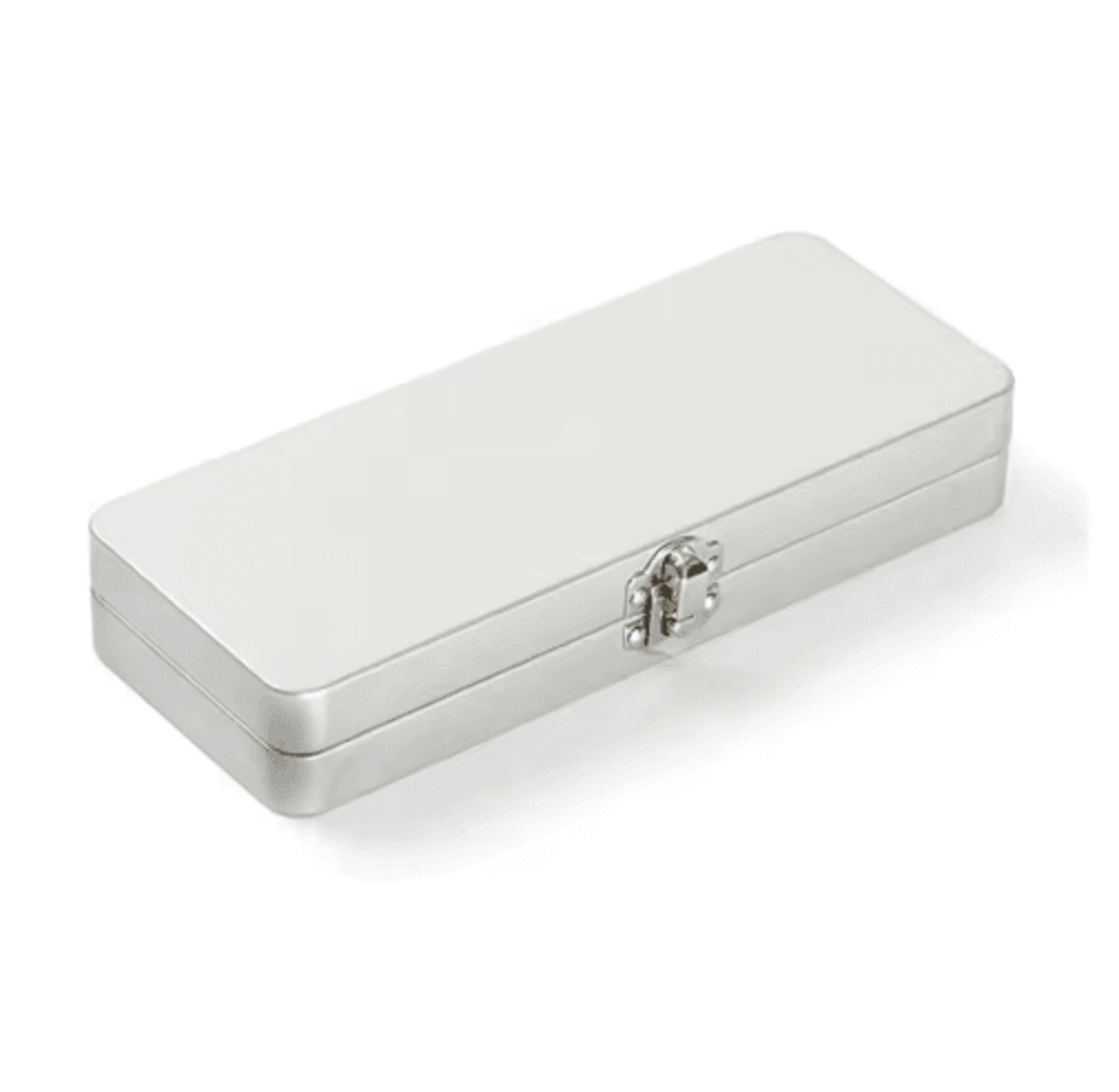 Lockable Metal Storage Box With Hinged Lid  Durable Empty Tin Case For Secure Organization 0