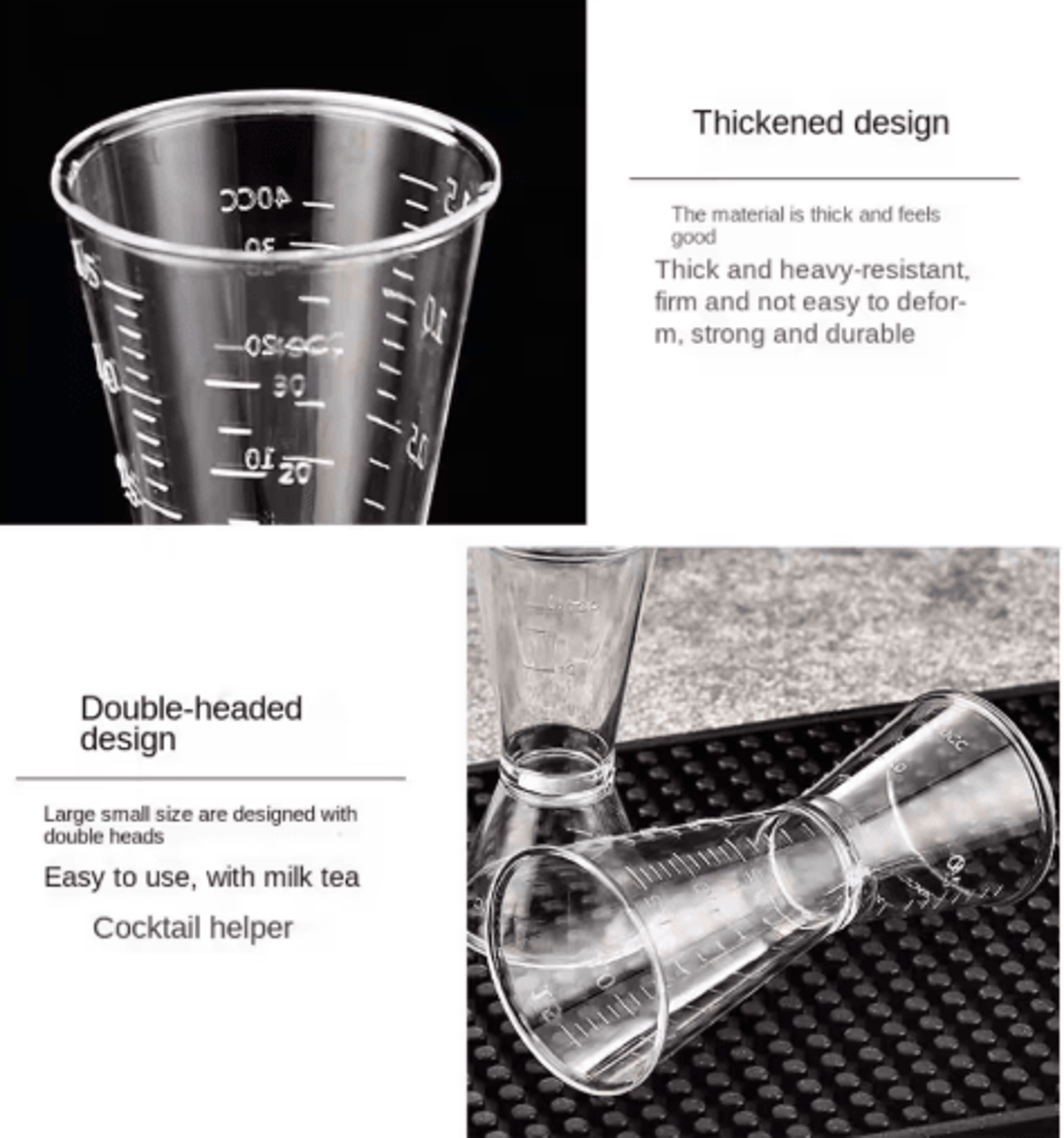 Stainless Steel Cocktail Jigger  DoubleSided Measuring Cup For Home Bars  Professional Mixology 5