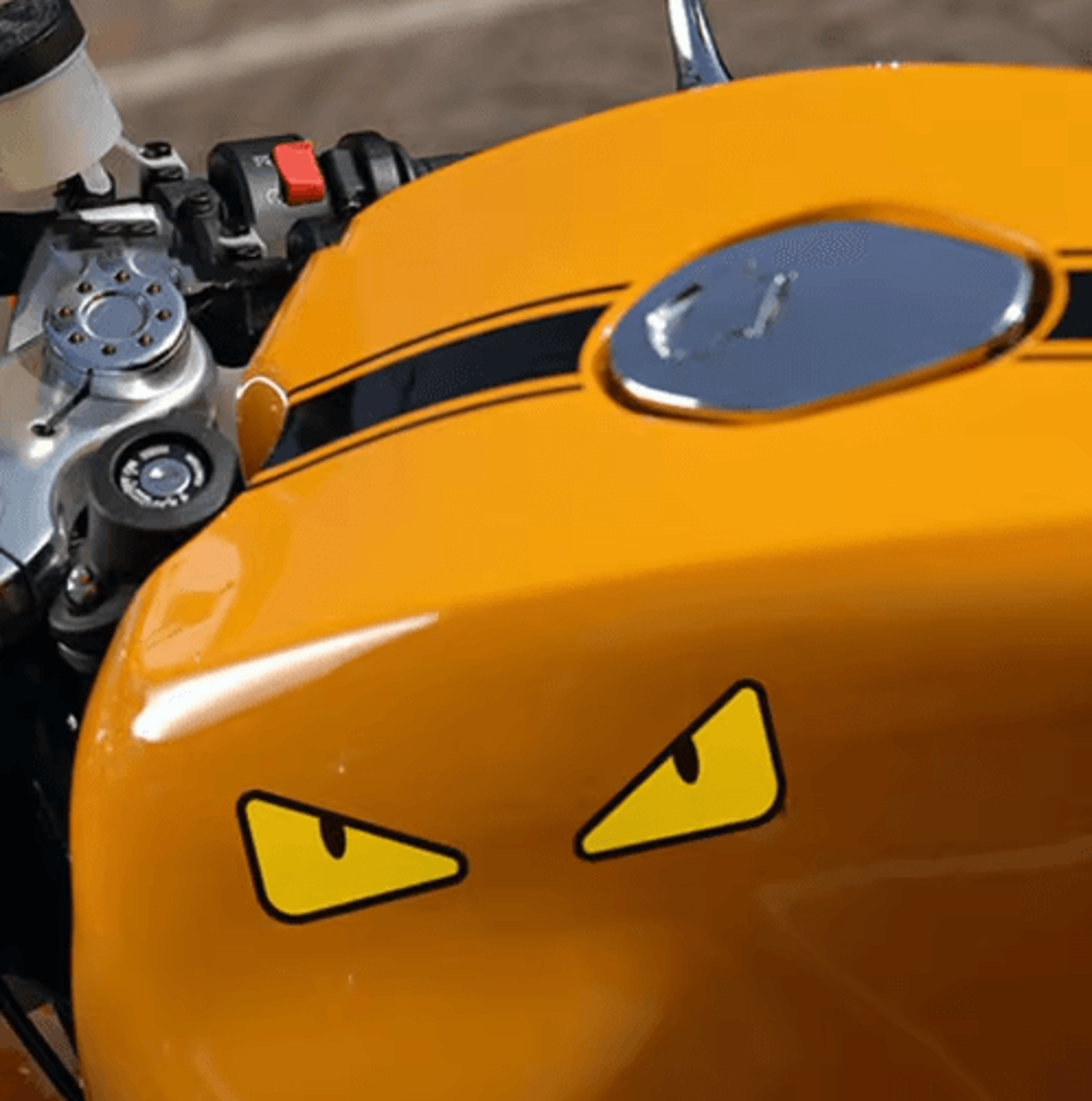 Devils Eye Reflective Sticker  Funny Car Motorcycle  Helmet Decoration Decal 10