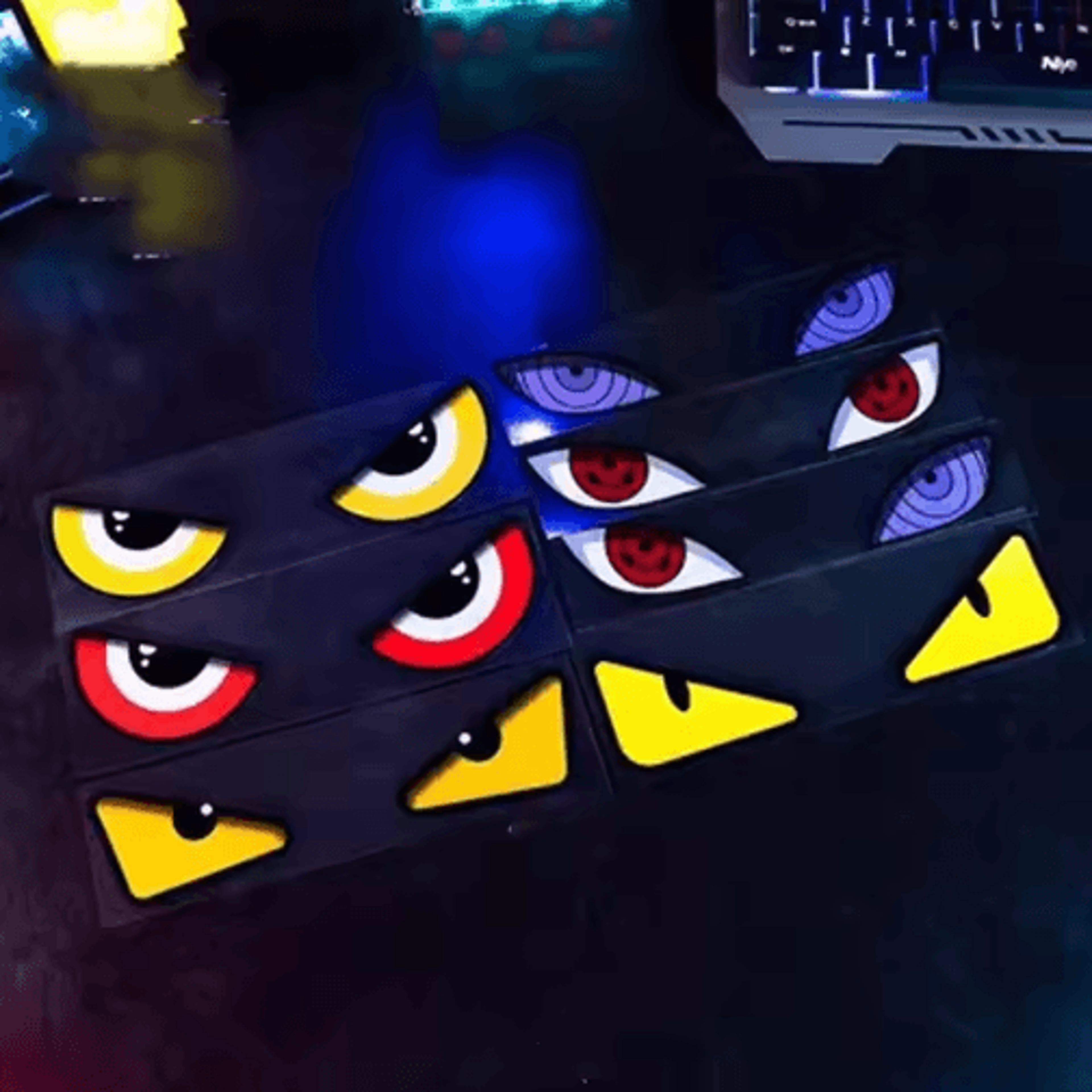 Devils Eye Reflective Sticker  Funny Car Motorcycle  Helmet Decoration Decal 12