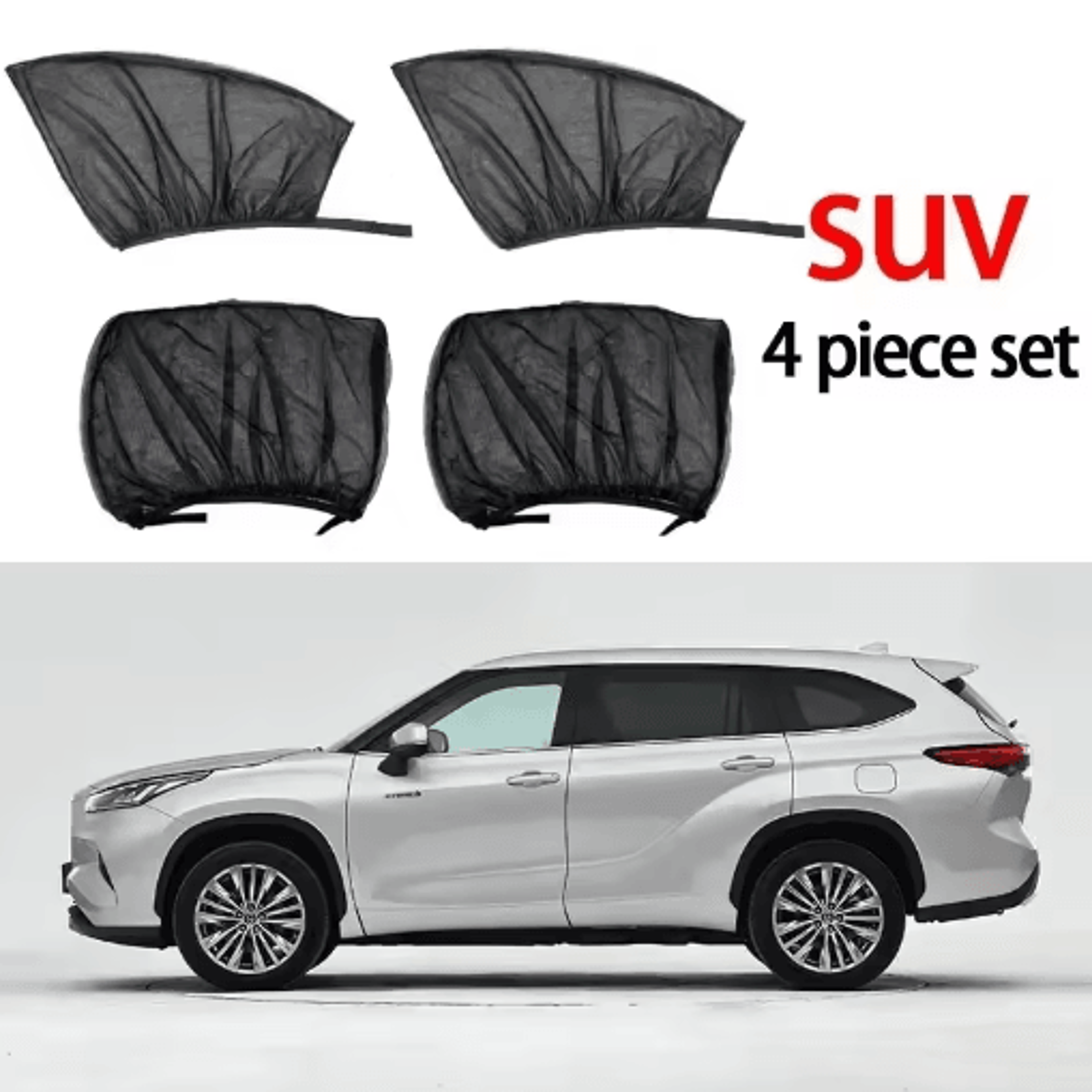 Car Window Mosquito Net  Privacy Sunshade  Breathable Window Screen Curtain For Camping  Travel 2
