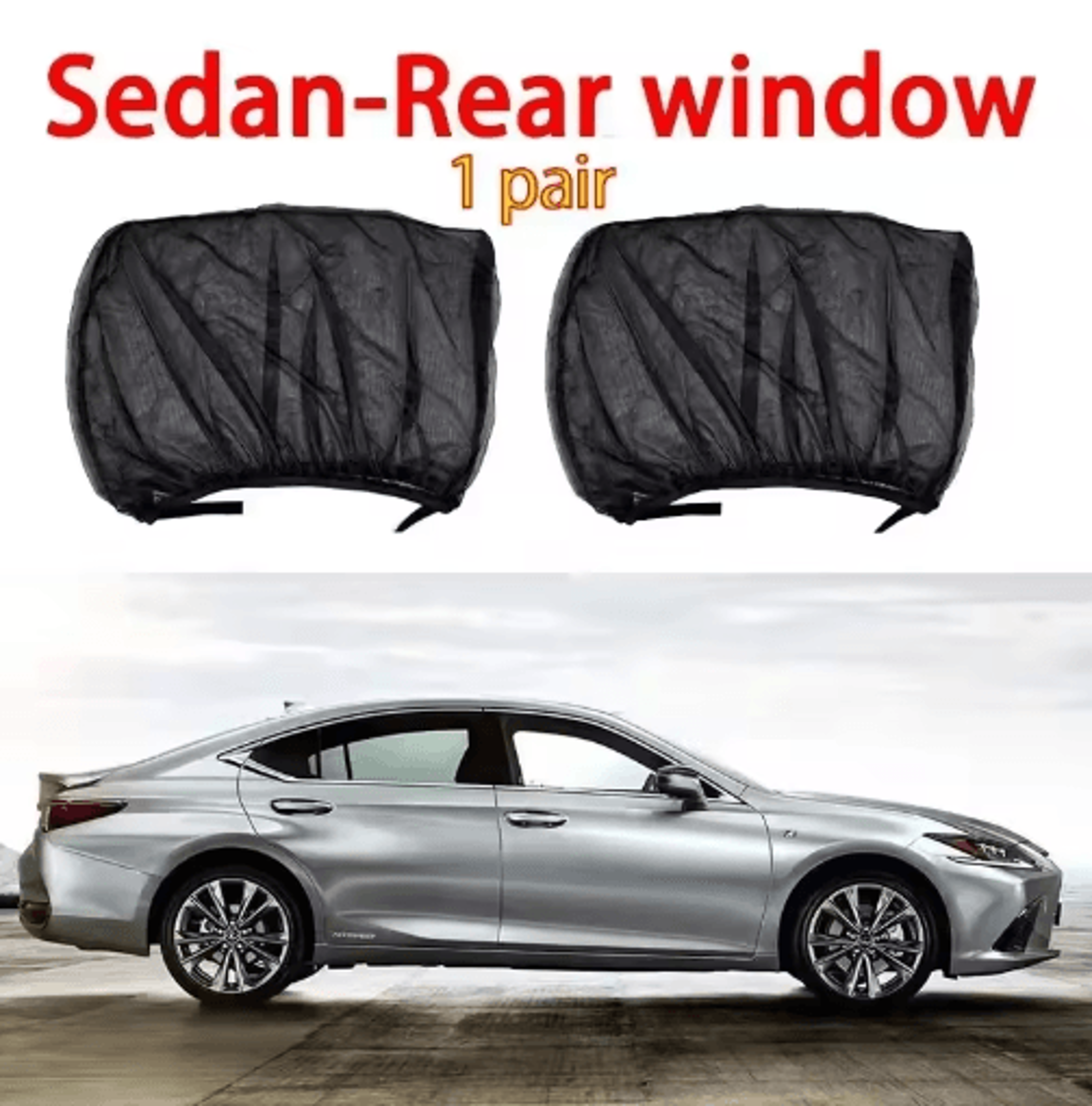 Car Window Mosquito Net  Privacy Sunshade  Breathable Window Screen Curtain For Camping  Travel 3