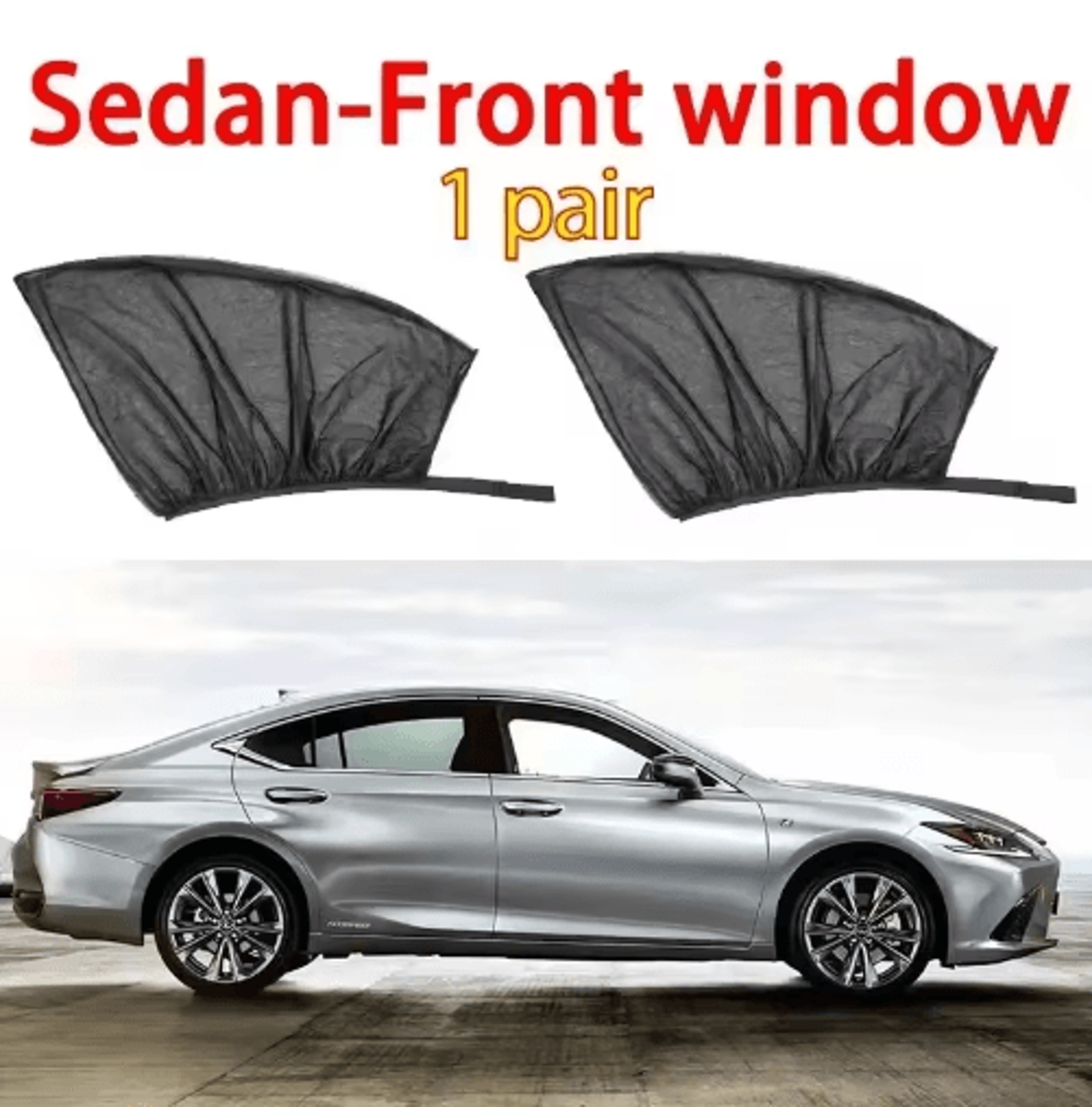 Car Window Mosquito Net  Privacy Sunshade  Breathable Window Screen Curtain For Camping  Travel 5