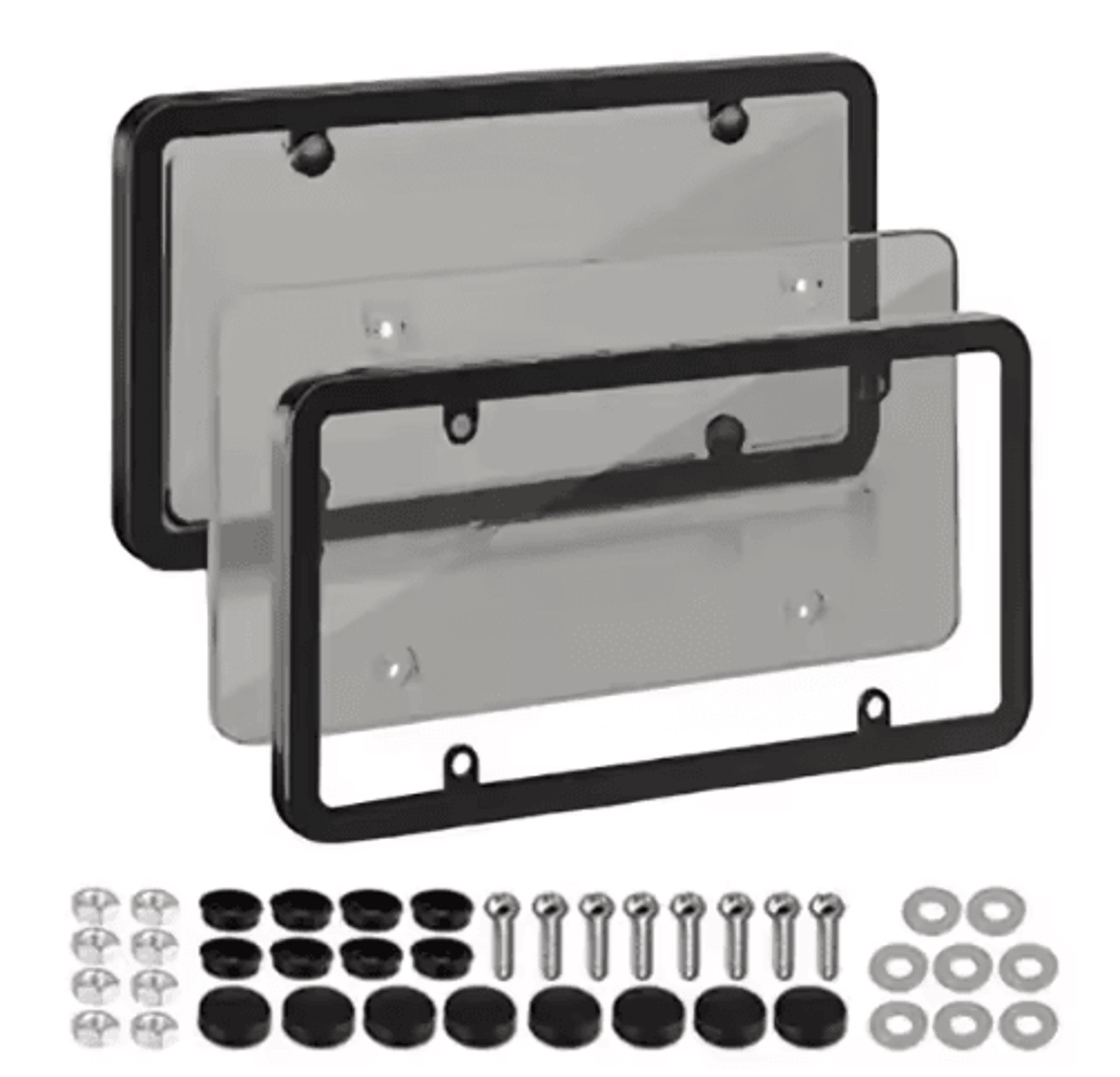 Universal American License Plate Frame  Durable Car License Plate Holder With Mounting Screws 2