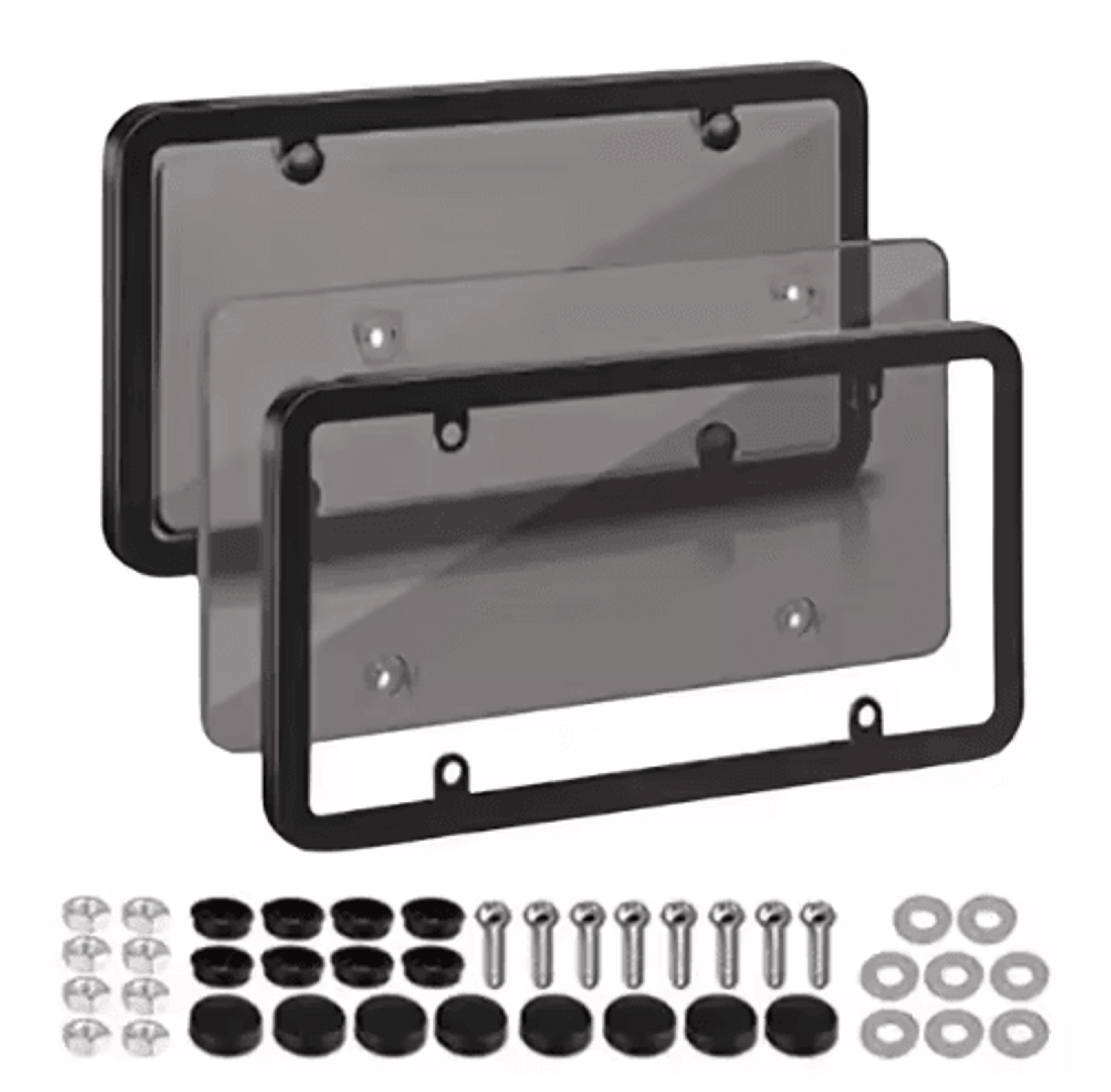 Universal American License Plate Frame  Durable Car License Plate Holder With Mounting Screws 3