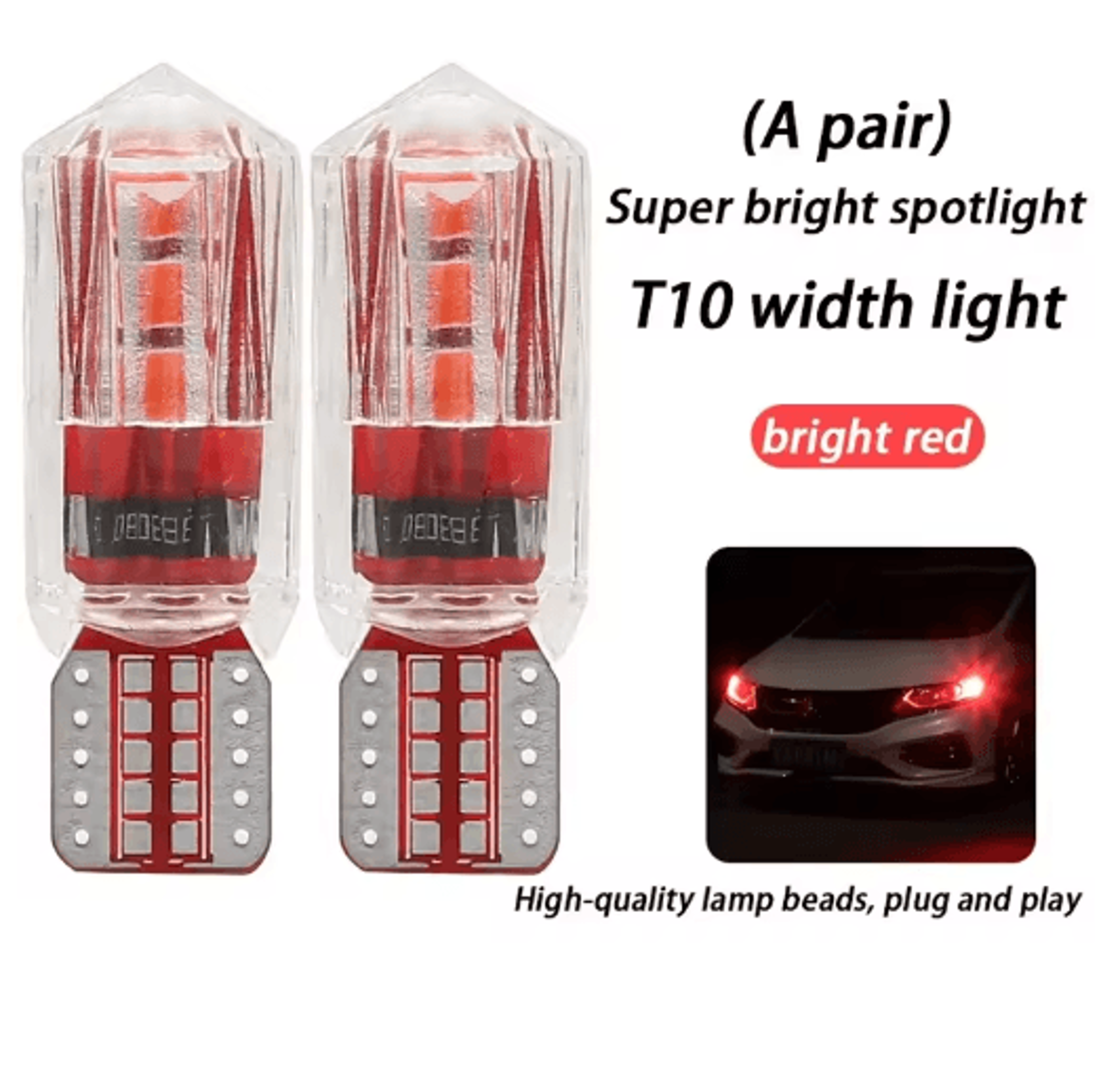 Ice Blue T10 LED Bulb  Super Bright Car Clearance  Parking Light Upgrade 3