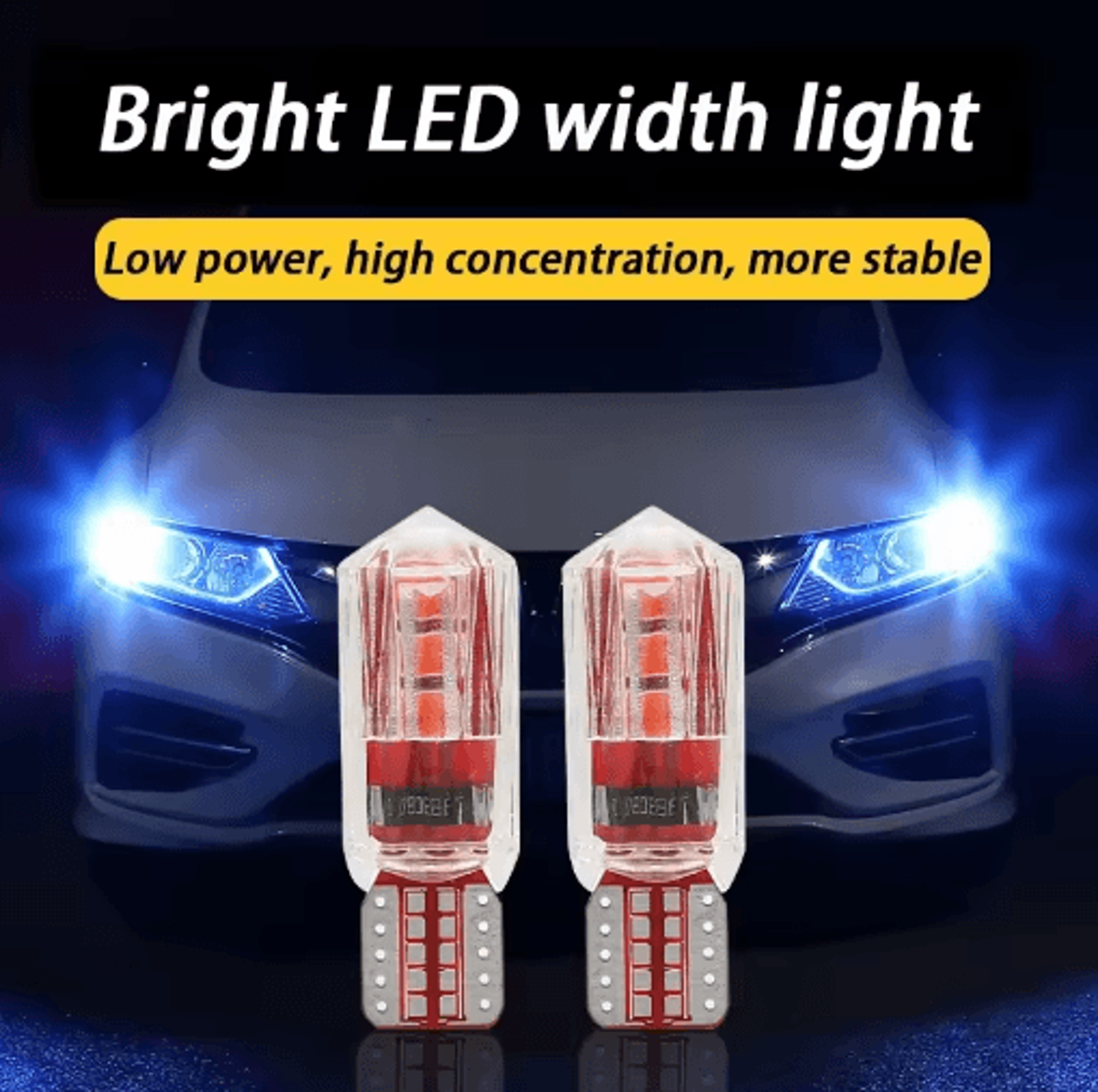 Ice Blue T10 LED Bulb  Super Bright Car Clearance  Parking Light Upgrade 17