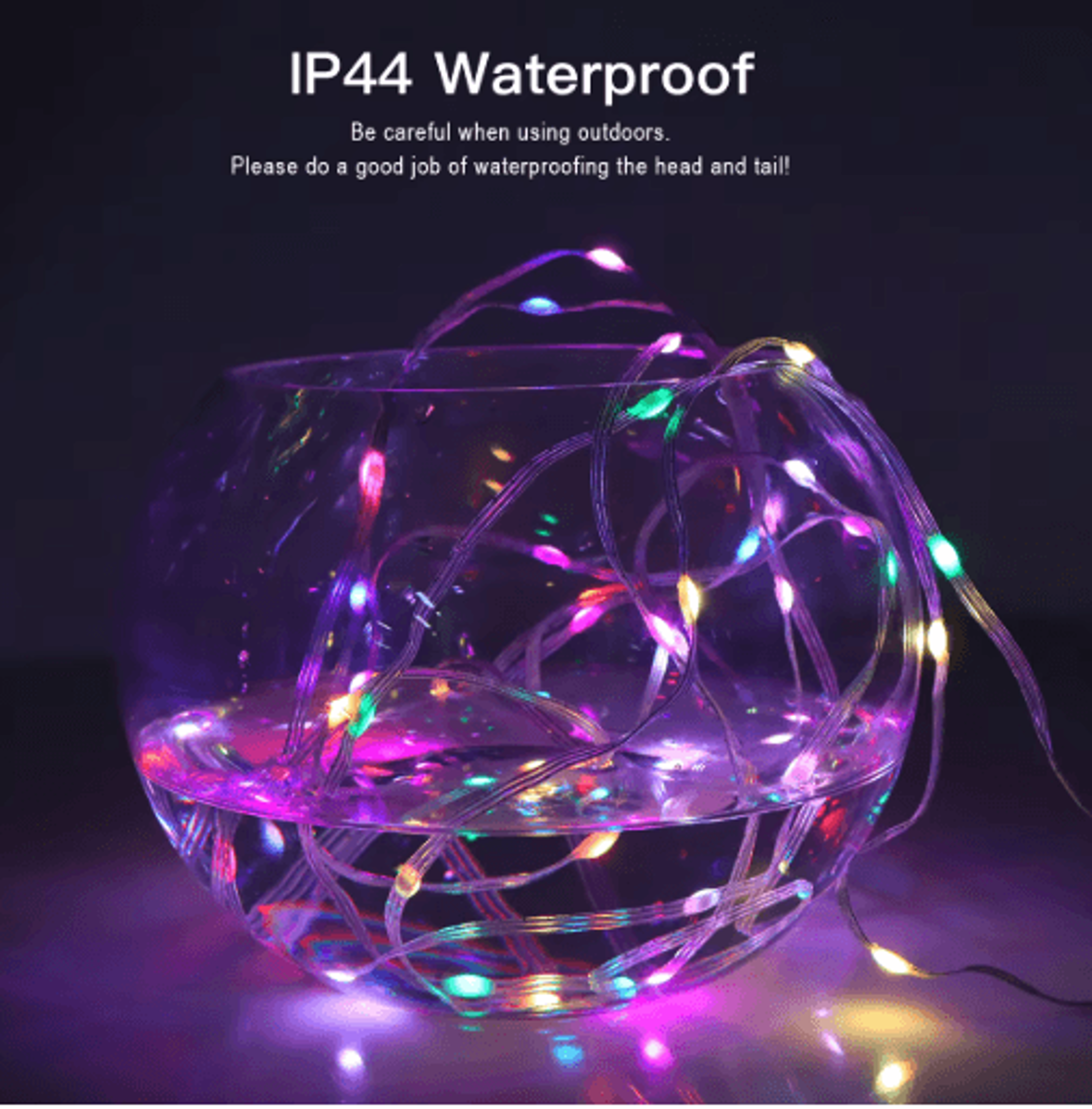 RGBIC Bluetooth LED String Lights  USB Music Sync Dream Color Fairy Lights 1