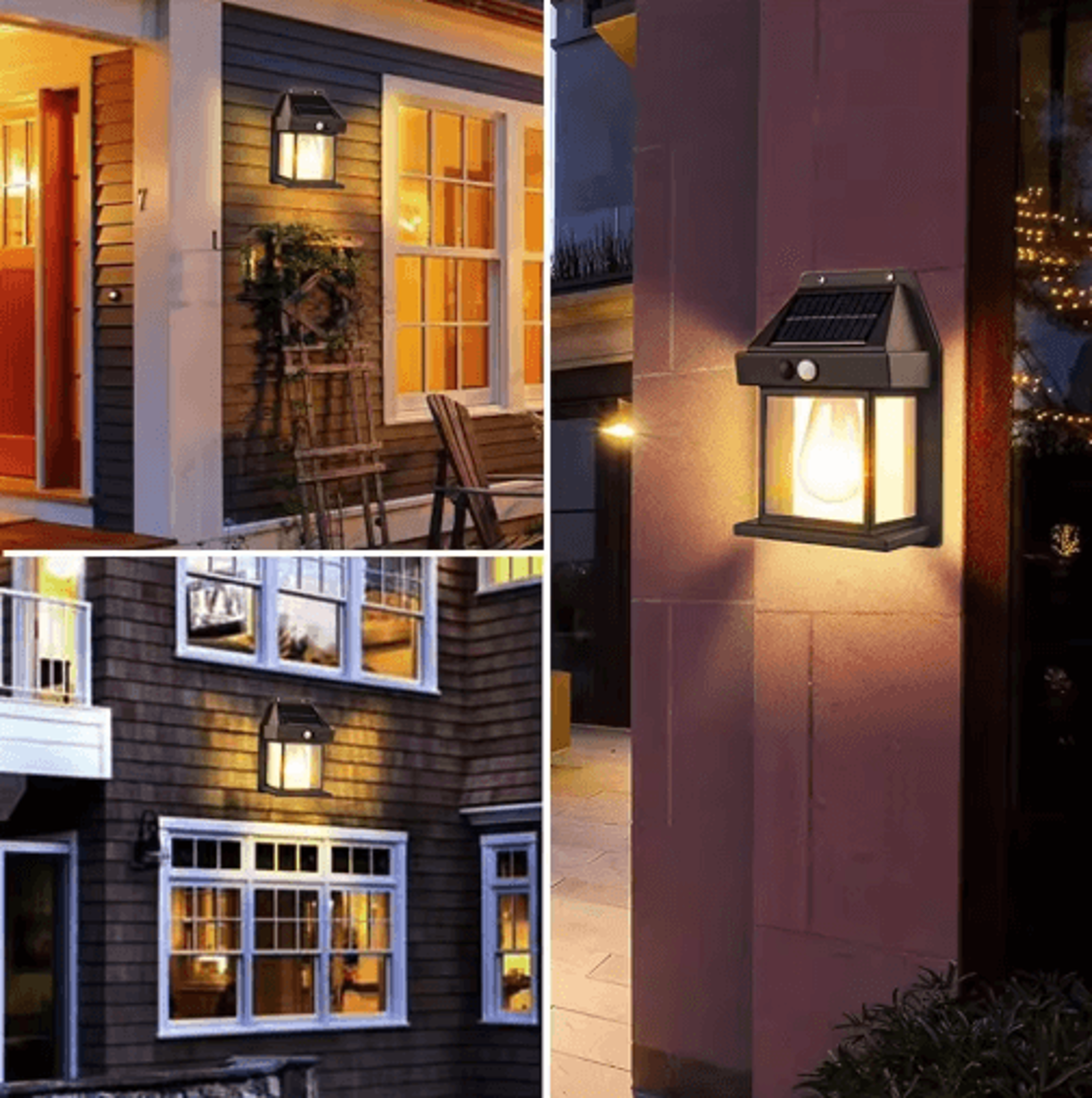 Solar Motion Sensor Wall Light  IP65 Waterproof LED Outdoor Security Lamp 6