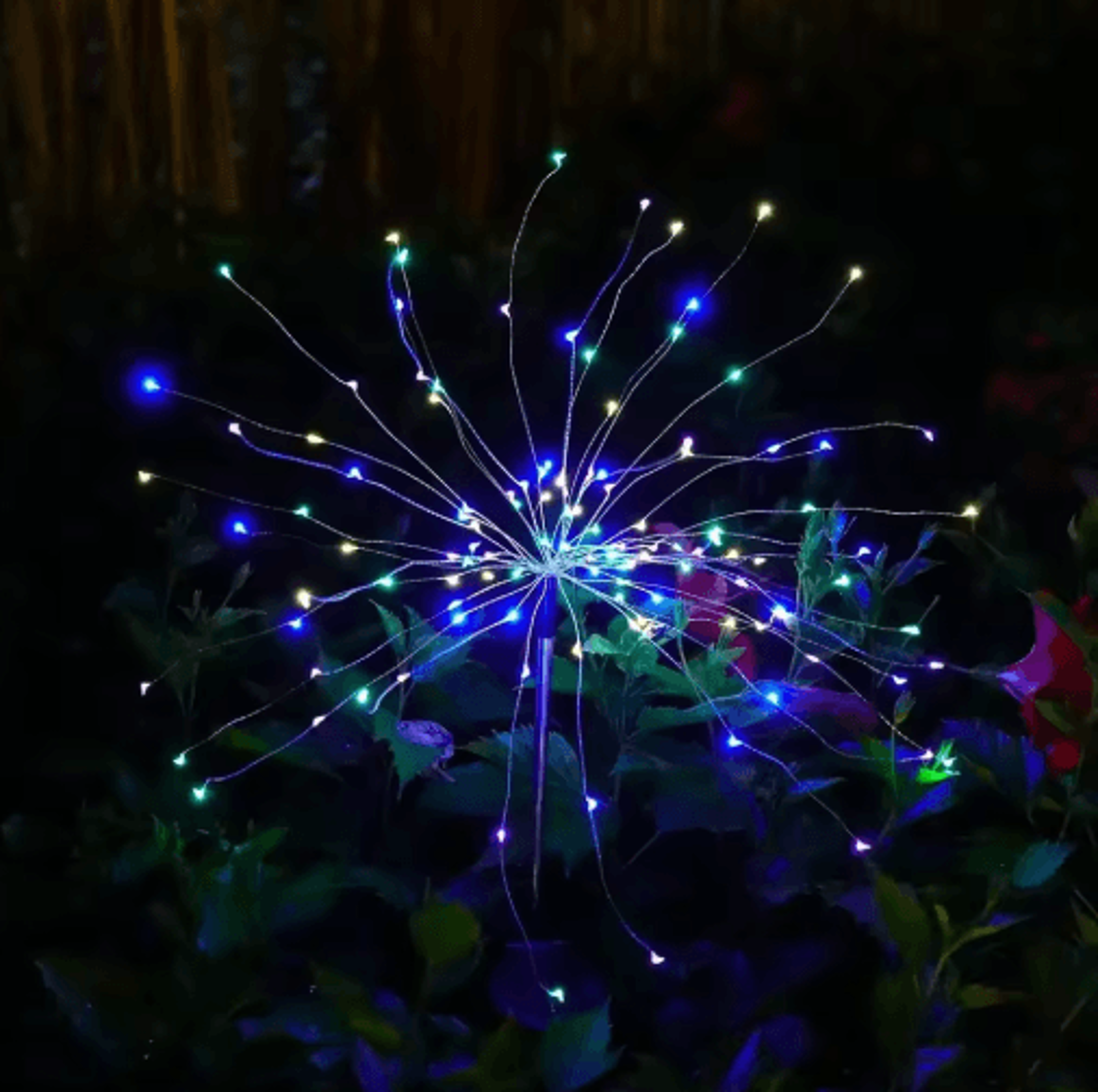 LED Solar Firework Lights  Waterproof Dandelion Garden Lights For Patio  Landscape Decor 3