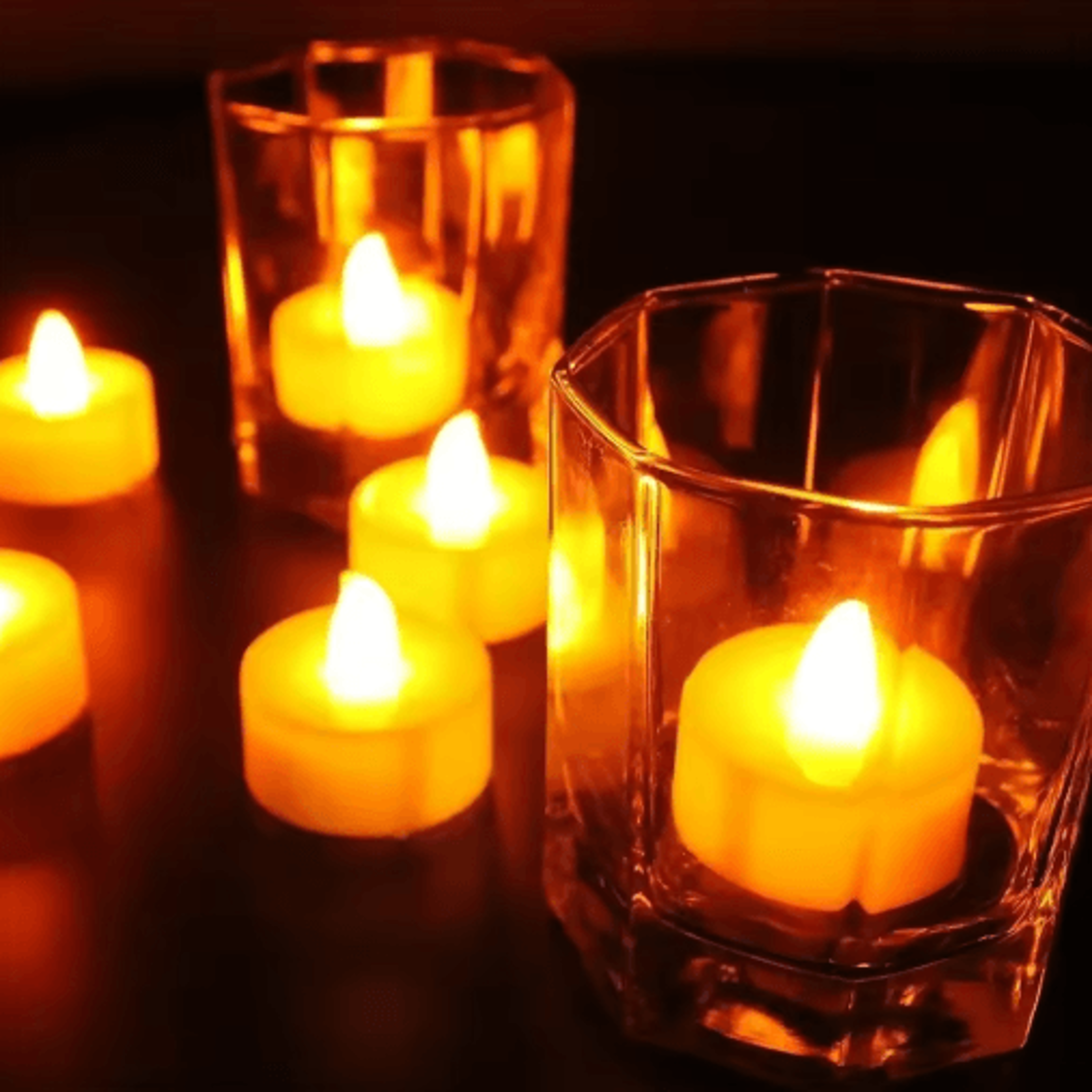 24Piece Flameless LED Tea Lights  Battery Operated Candles With 200 Hours Runtime 3