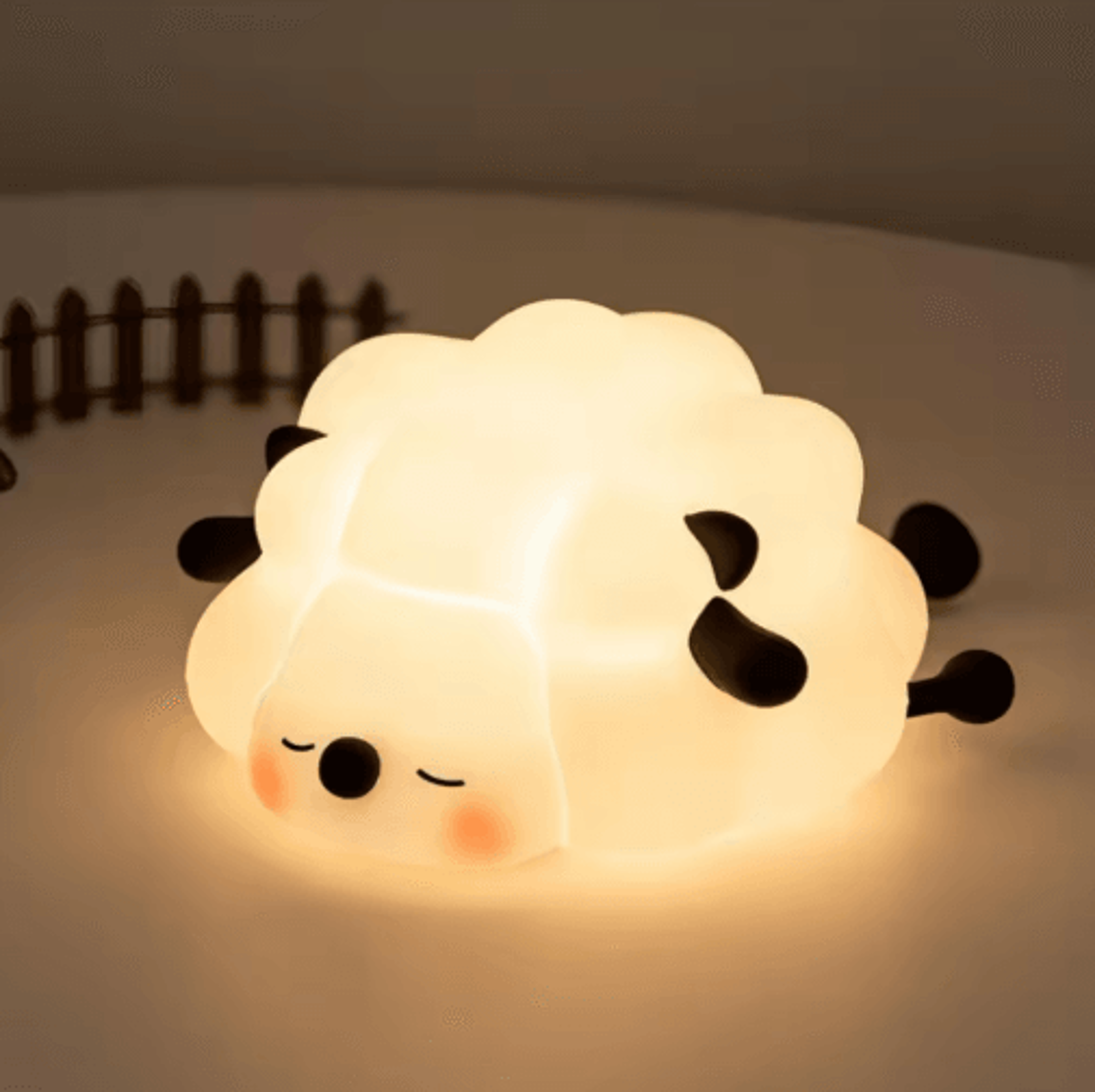 Cute Silicone Night Light USB Rechargeable LED Bedside Lamp For Kids  Bedroom Decor 1