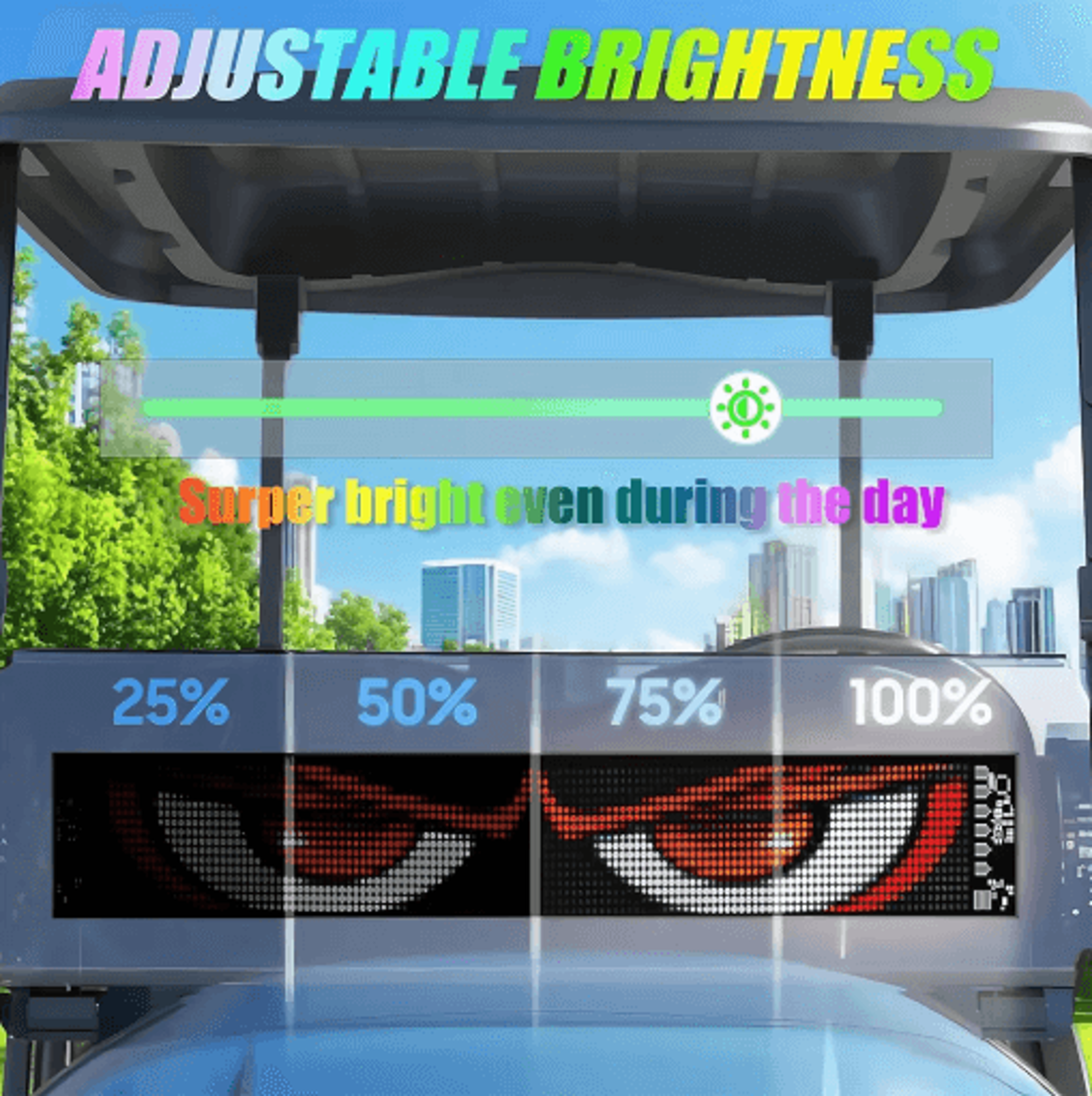 16 X 96 Programmable LED Scrolling Sign With Bluetooth APP Control  Custom Text Display 7