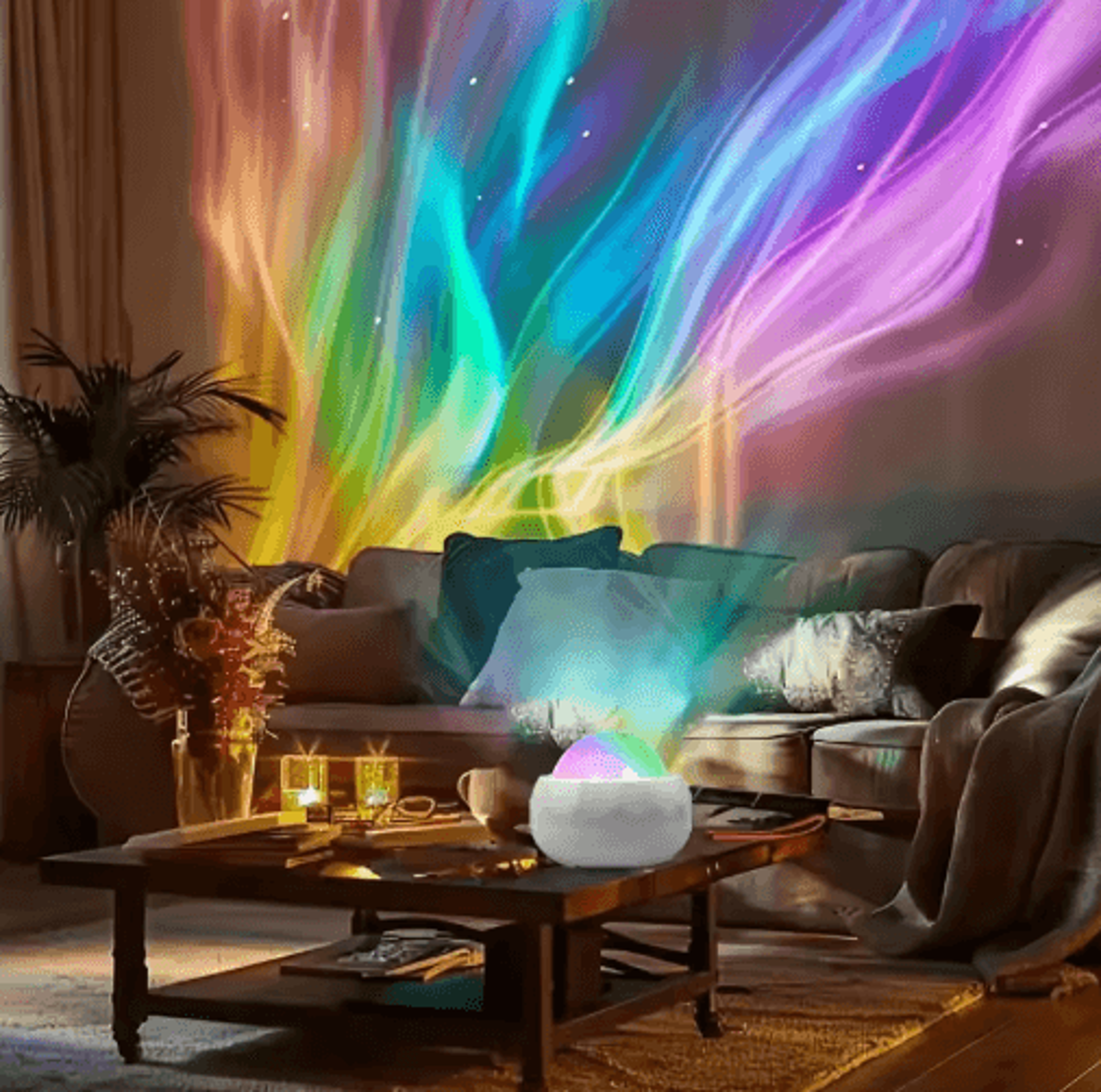 Northern Lights Starry Sky Projector Lamp With Aurora LED Galaxy Light 6