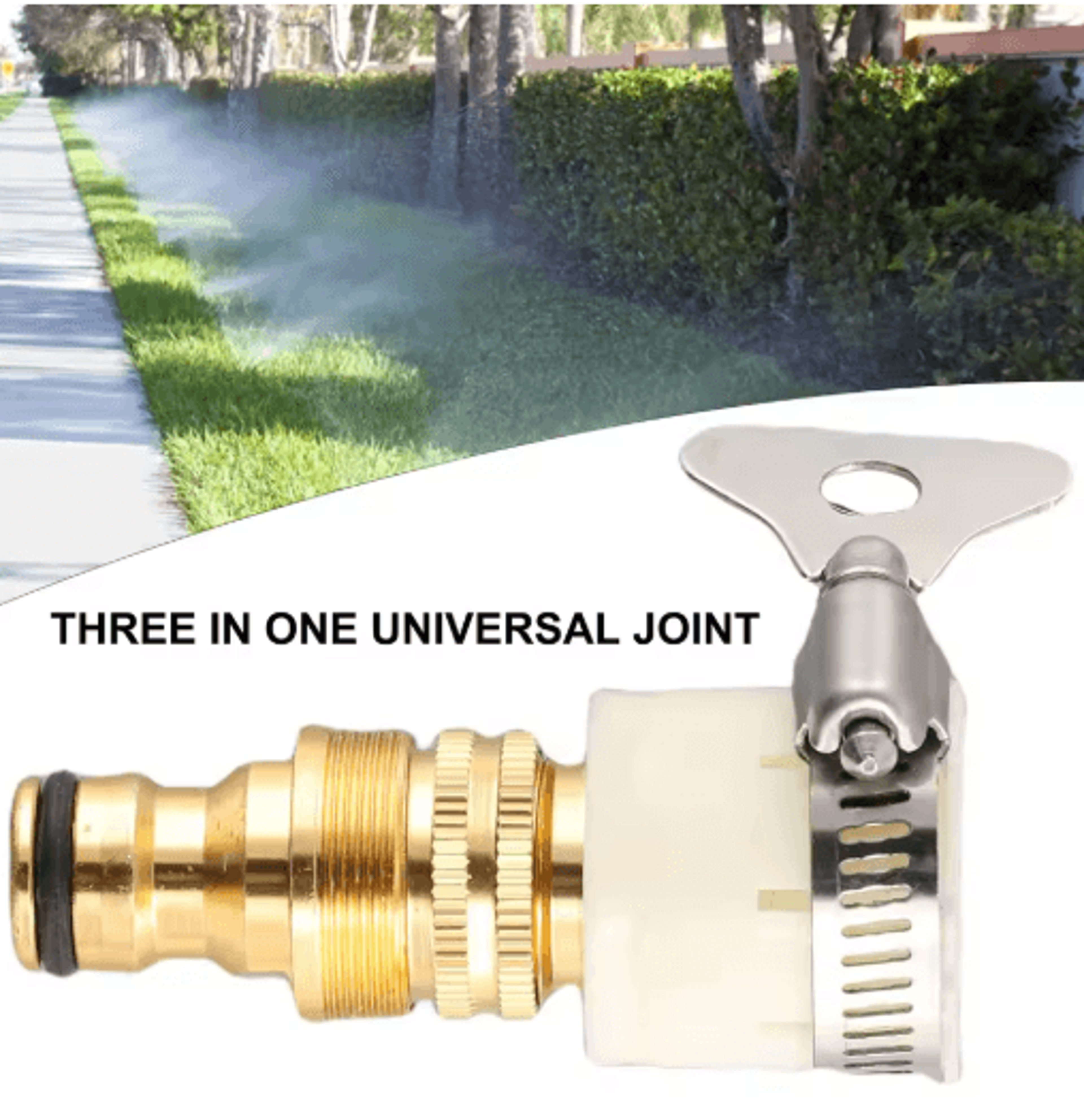 Universal Hose Tap Adapter 1523mm Faucet Connector For Garden Water Hoses 5