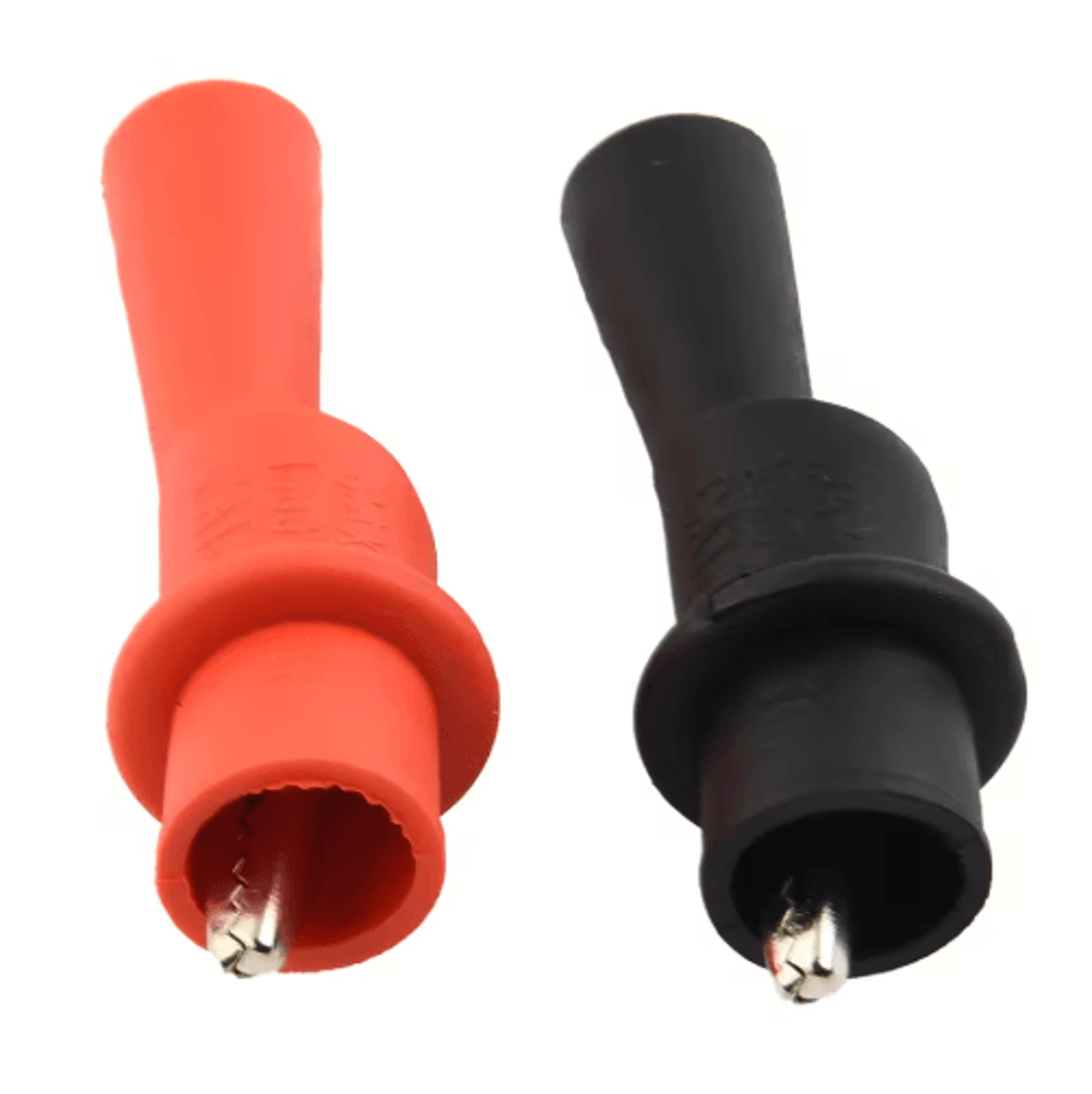 2PCS Multimeter Test Clips  Red  Black Alligator Clip Test Lead Accessories 3