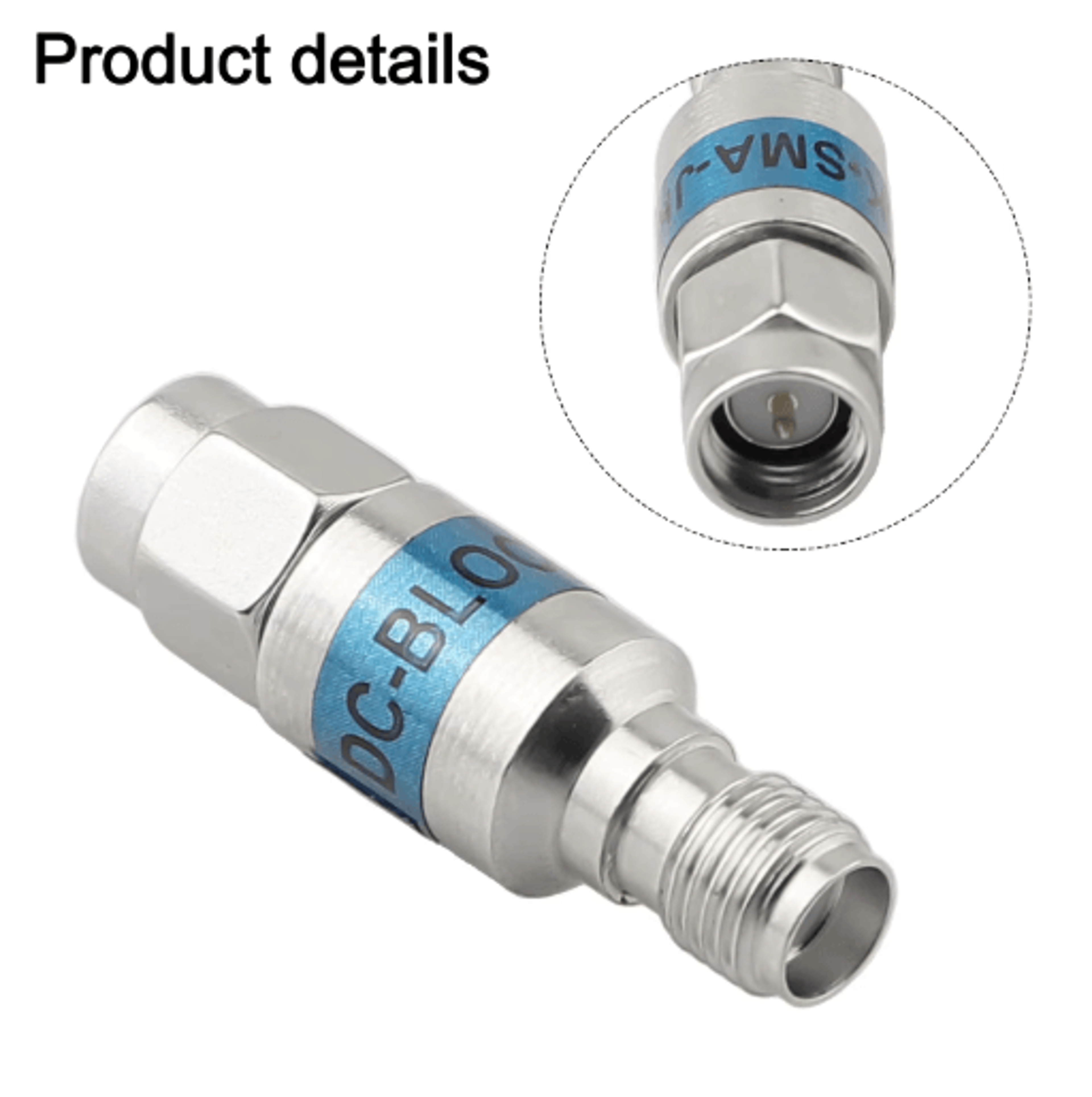 SMA DC Block 6GHz 2W RF Signal Isolator  DC Blocking Connector For RF Communication Systems 3