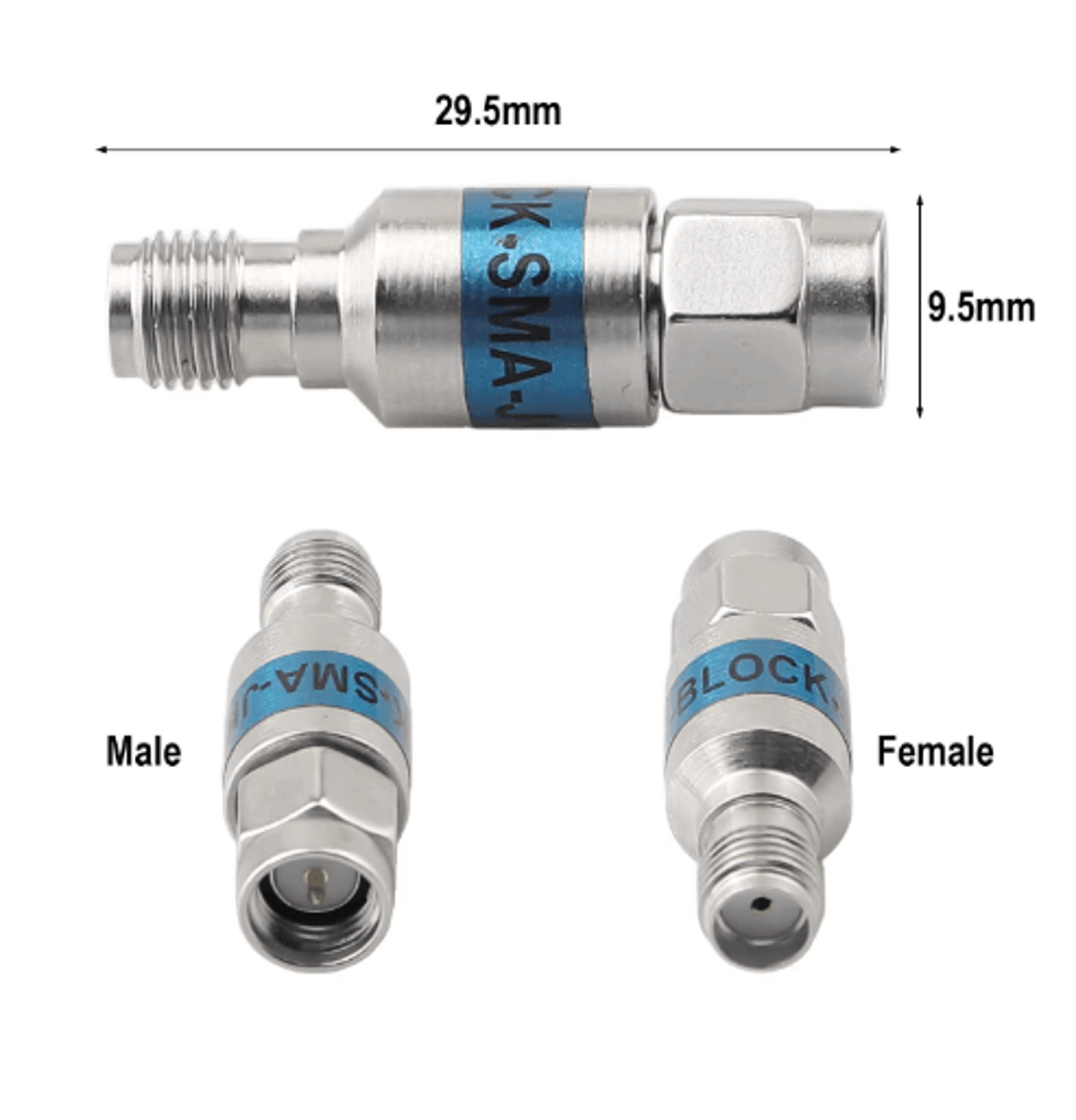 SMA DC Block 6GHz 2W RF Signal Isolator  DC Blocking Connector For RF Communication Systems 4