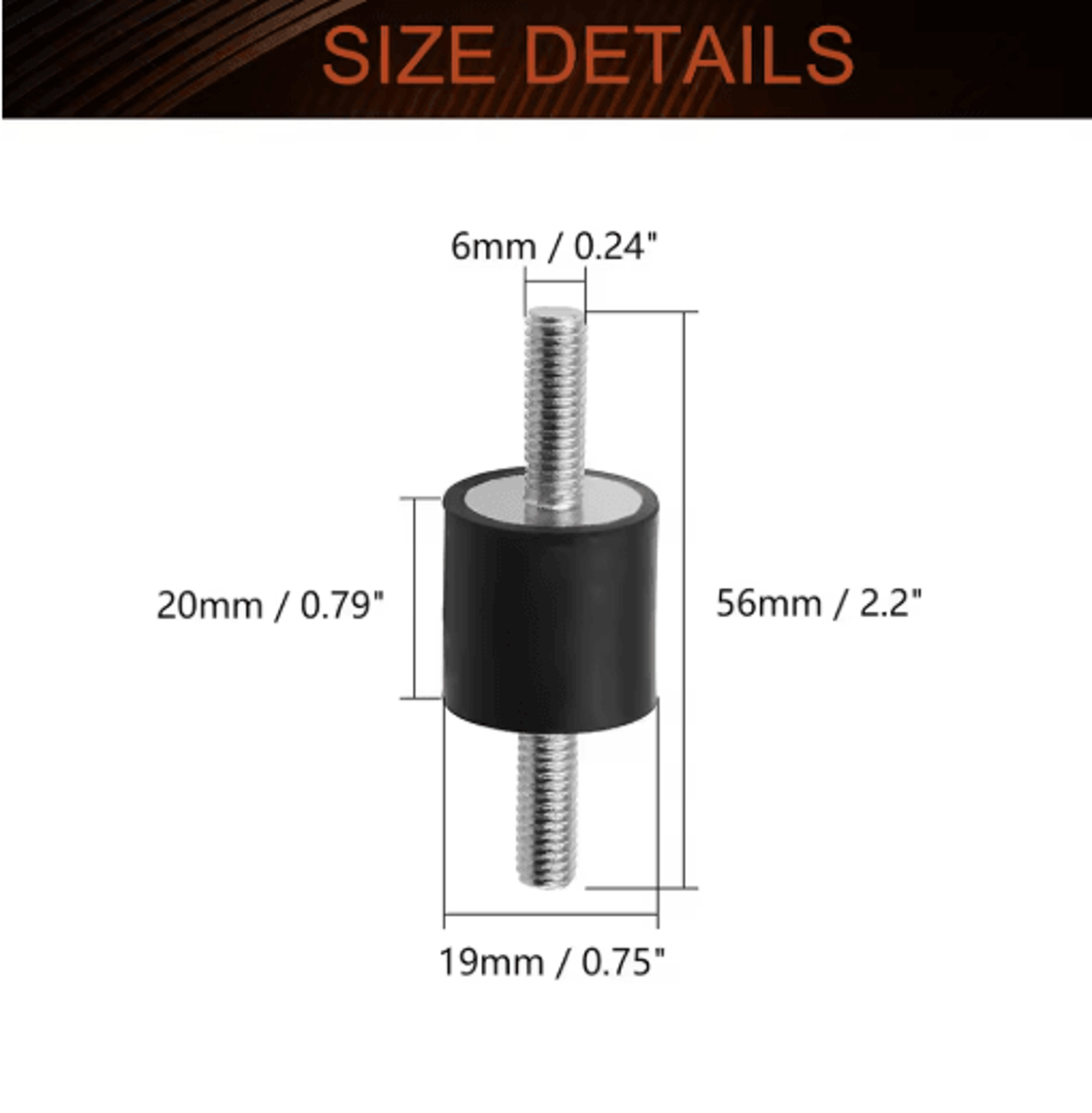 Rubber Shock Mount Bobbin Isolator  AntiVibration Mount For Water Pumps Motors  Machinery 2