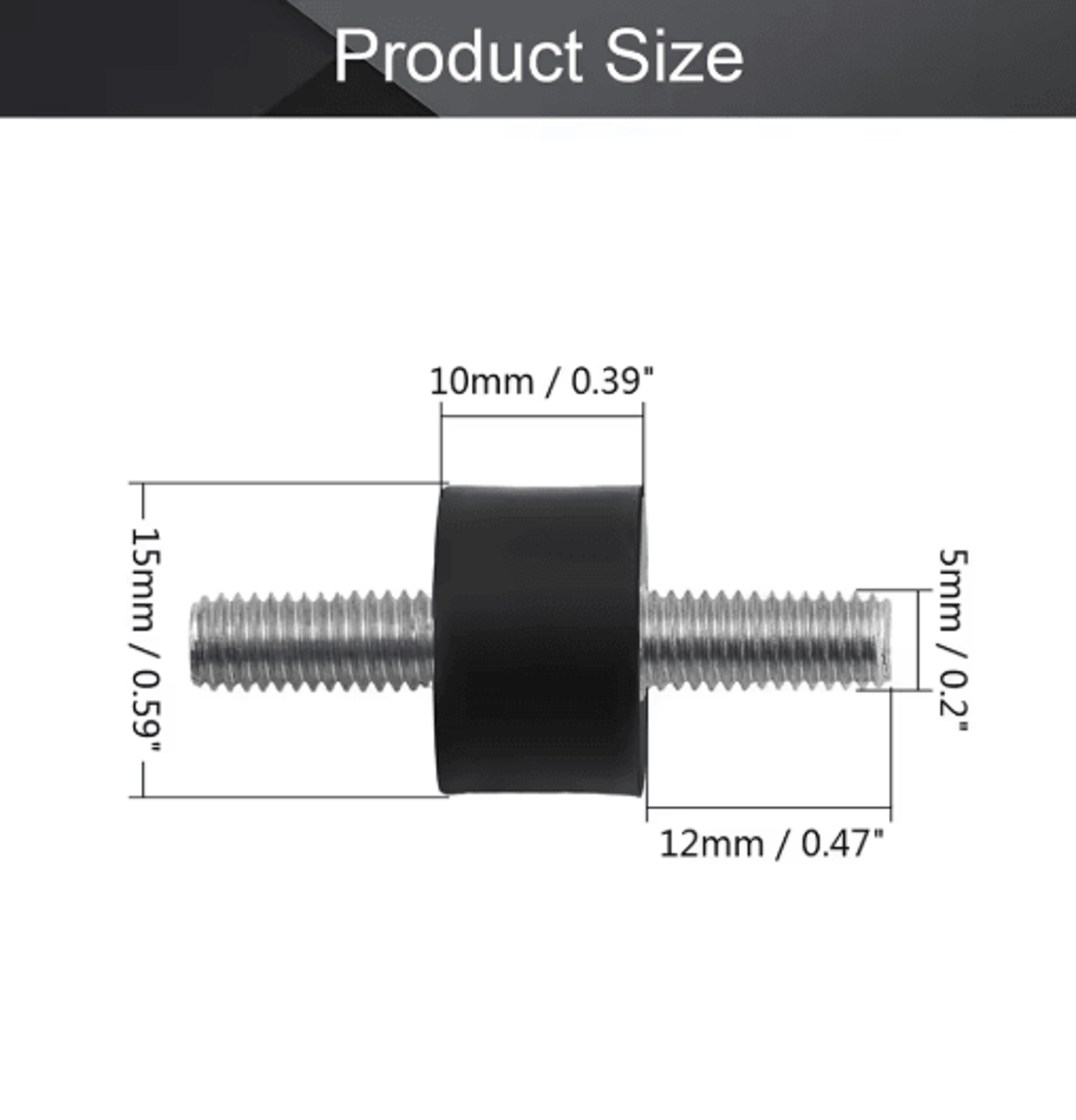 Rubber Shock Mount Bobbin Isolator  AntiVibration Mount For Water Pumps Motors  Machinery 5
