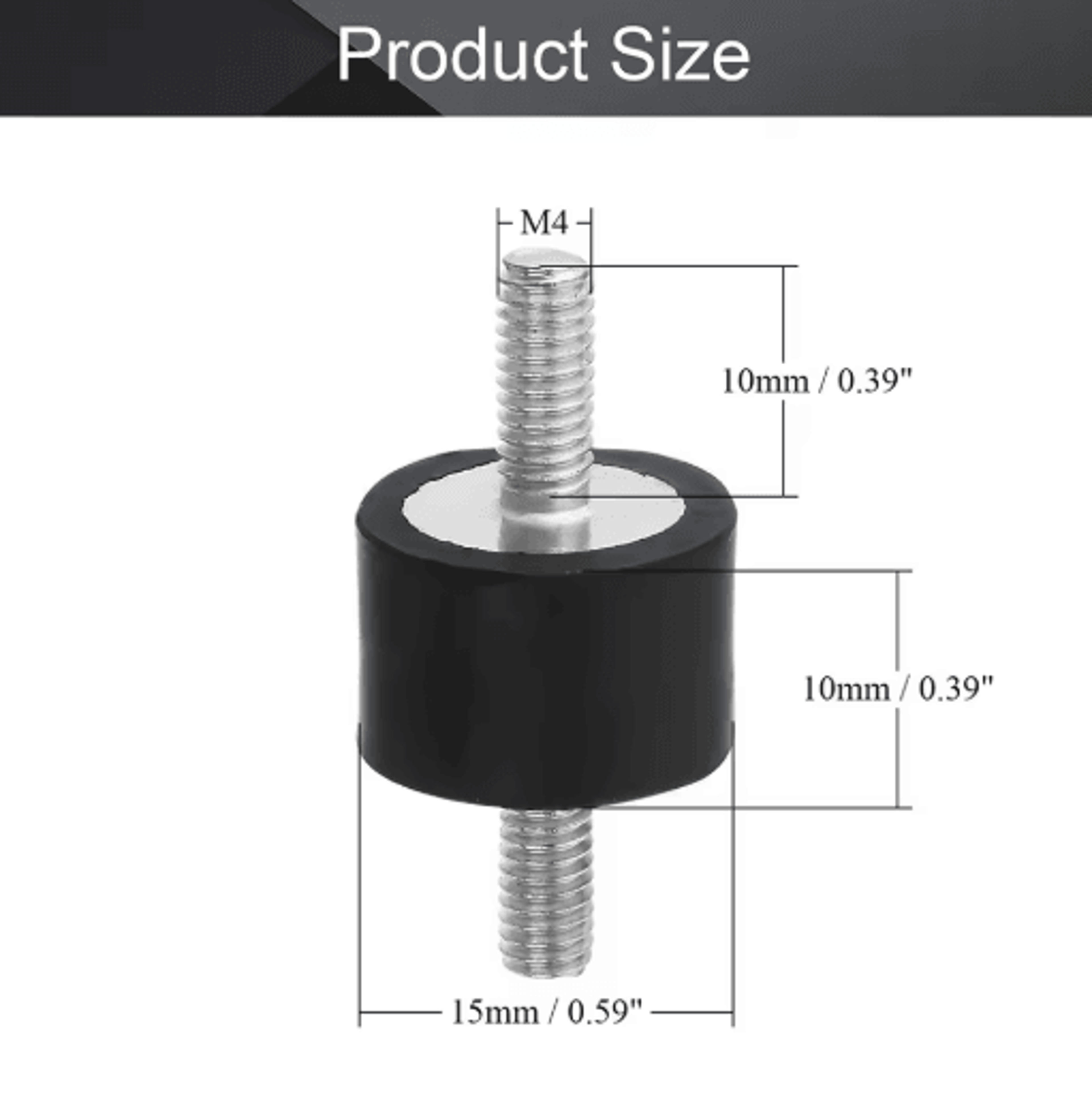 Rubber Shock Mount Bobbin Isolator  AntiVibration Mount For Water Pumps Motors  Machinery 6