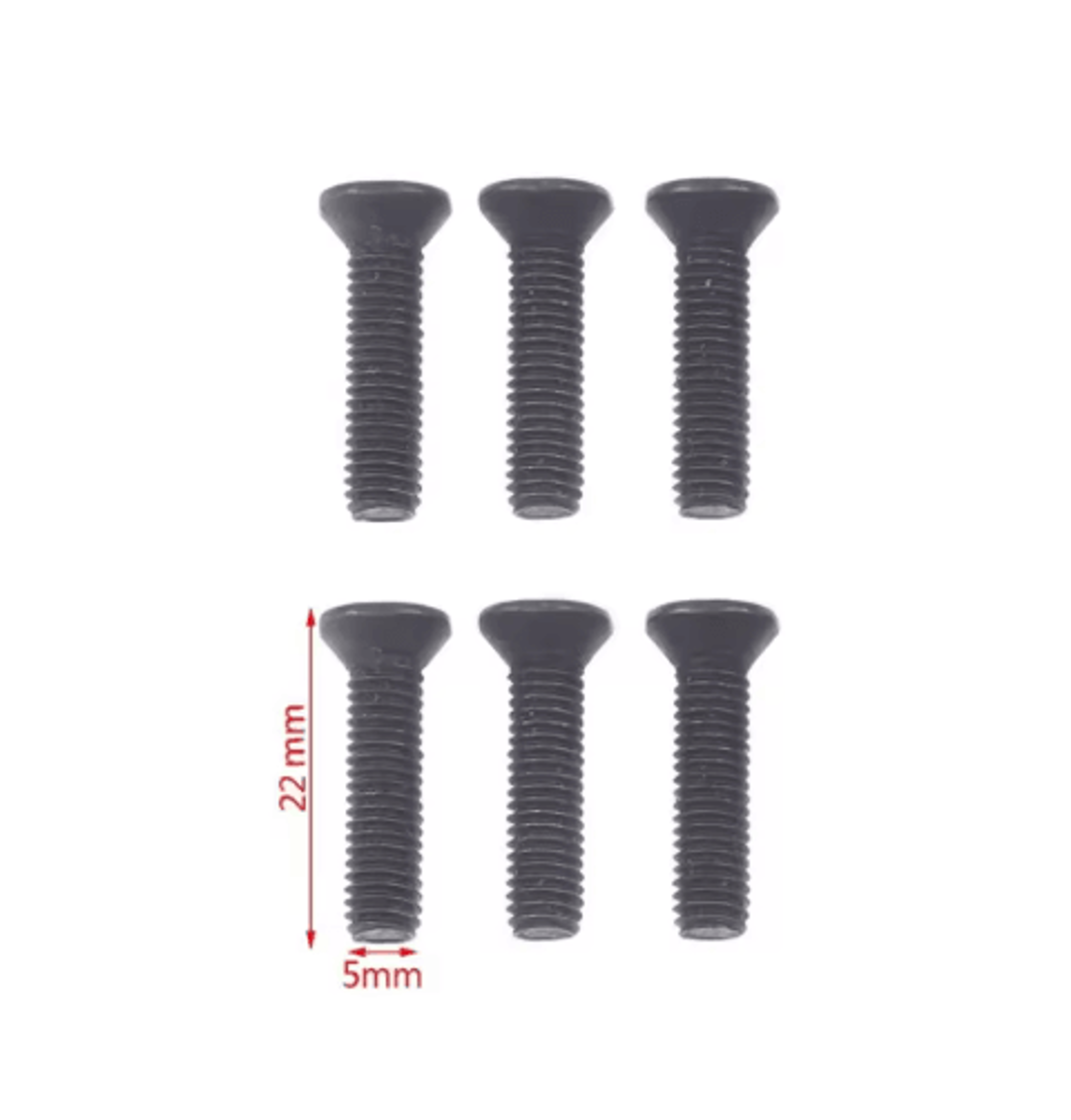 6PCS Drill Chuck Fixing Screw Set  M5M6 LeftHand Thread Screws For Drill Chuck  Shank Adapters 1
