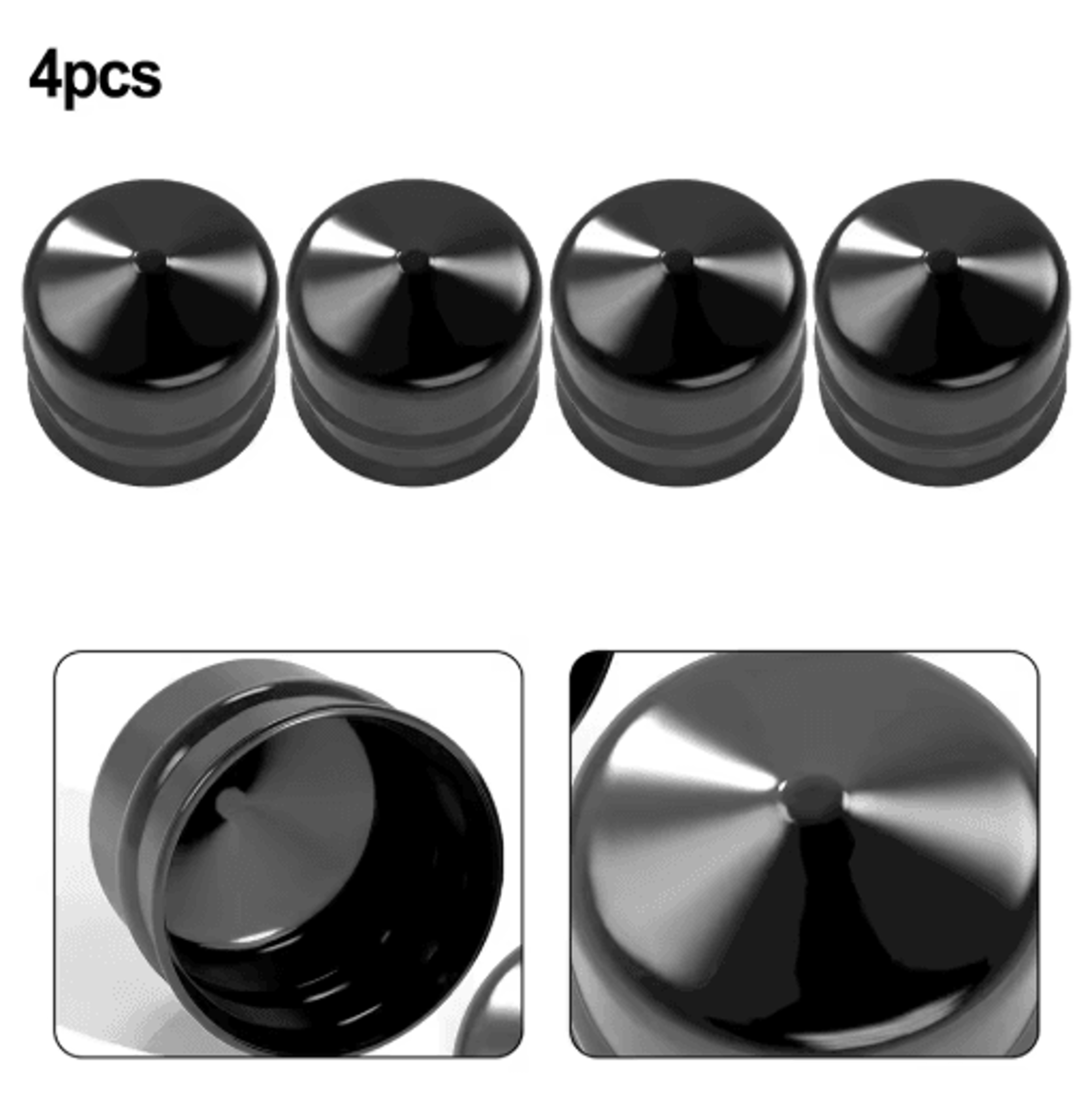 4PCS Lawn Tractor Axle Caps  Replacement Hub Caps For Craftsman 532104757  104757 Garden Tractors 5