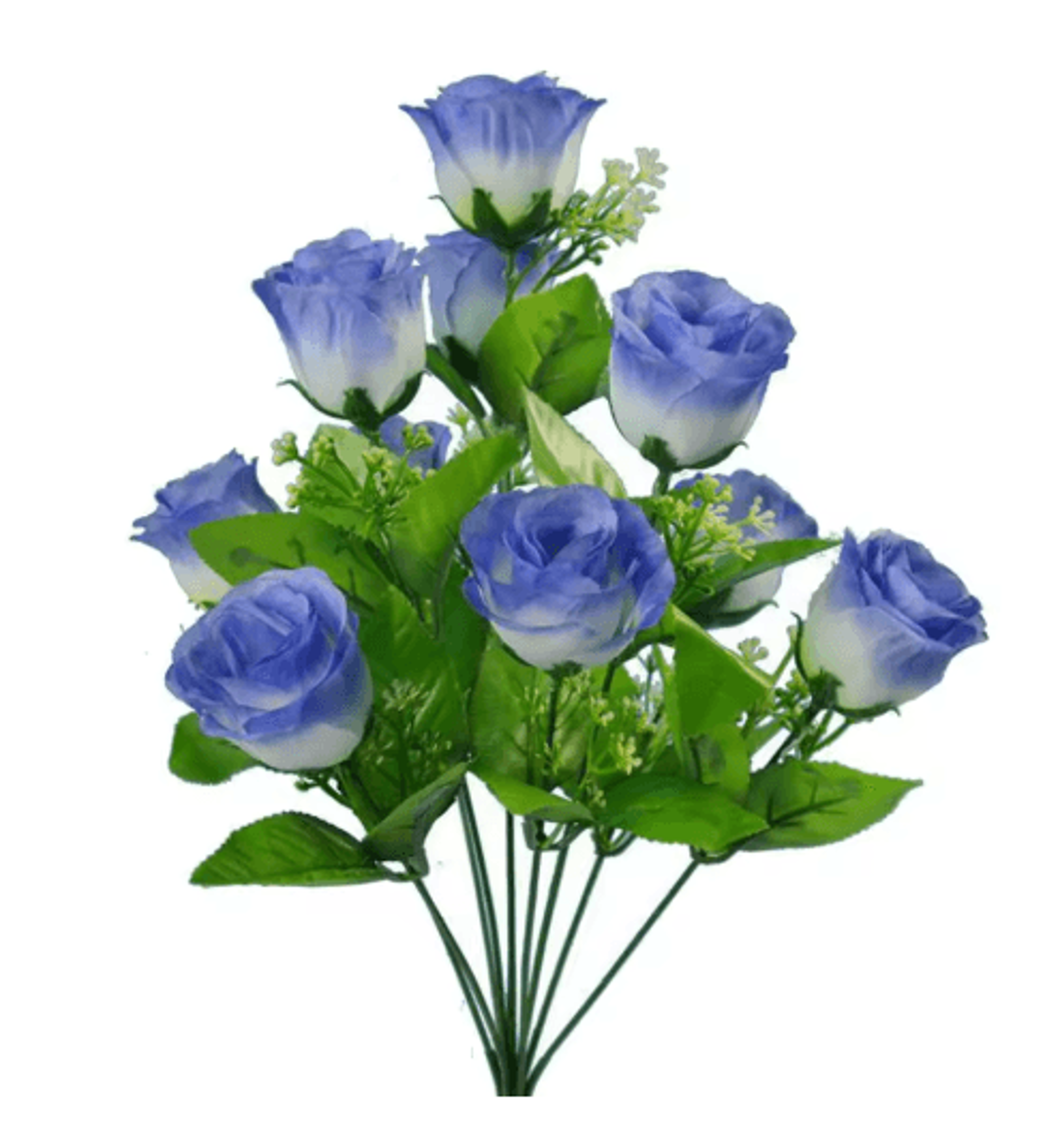 10Head Artificial Silk Rose Bouquet  Lifelike Rose Bud Stems For Weddings  Home Decor 5
