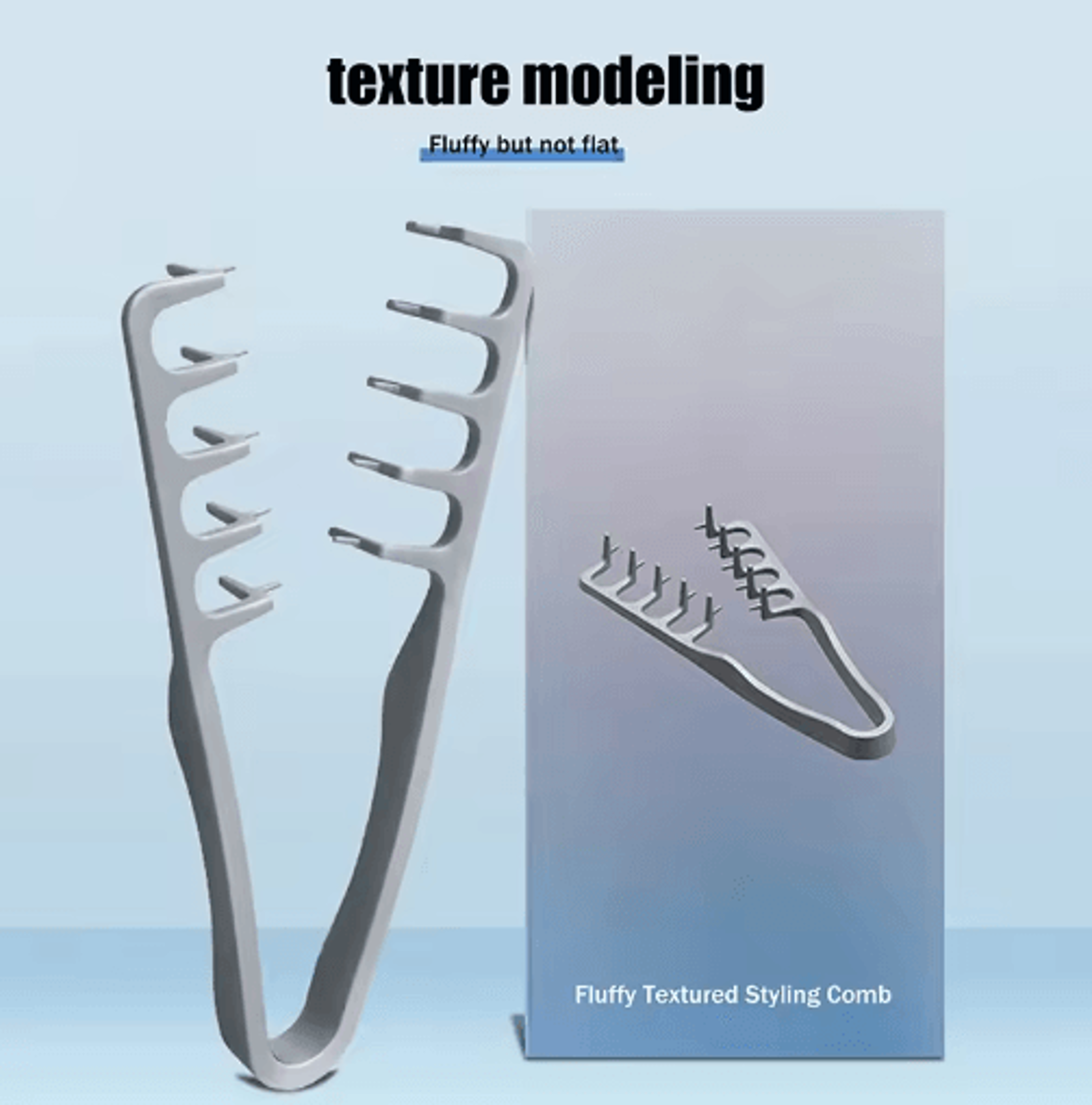 WideTooth Volumizing Hair Comb  Texturizing Styling Comb For Curly Thick  All Hair Types 0
