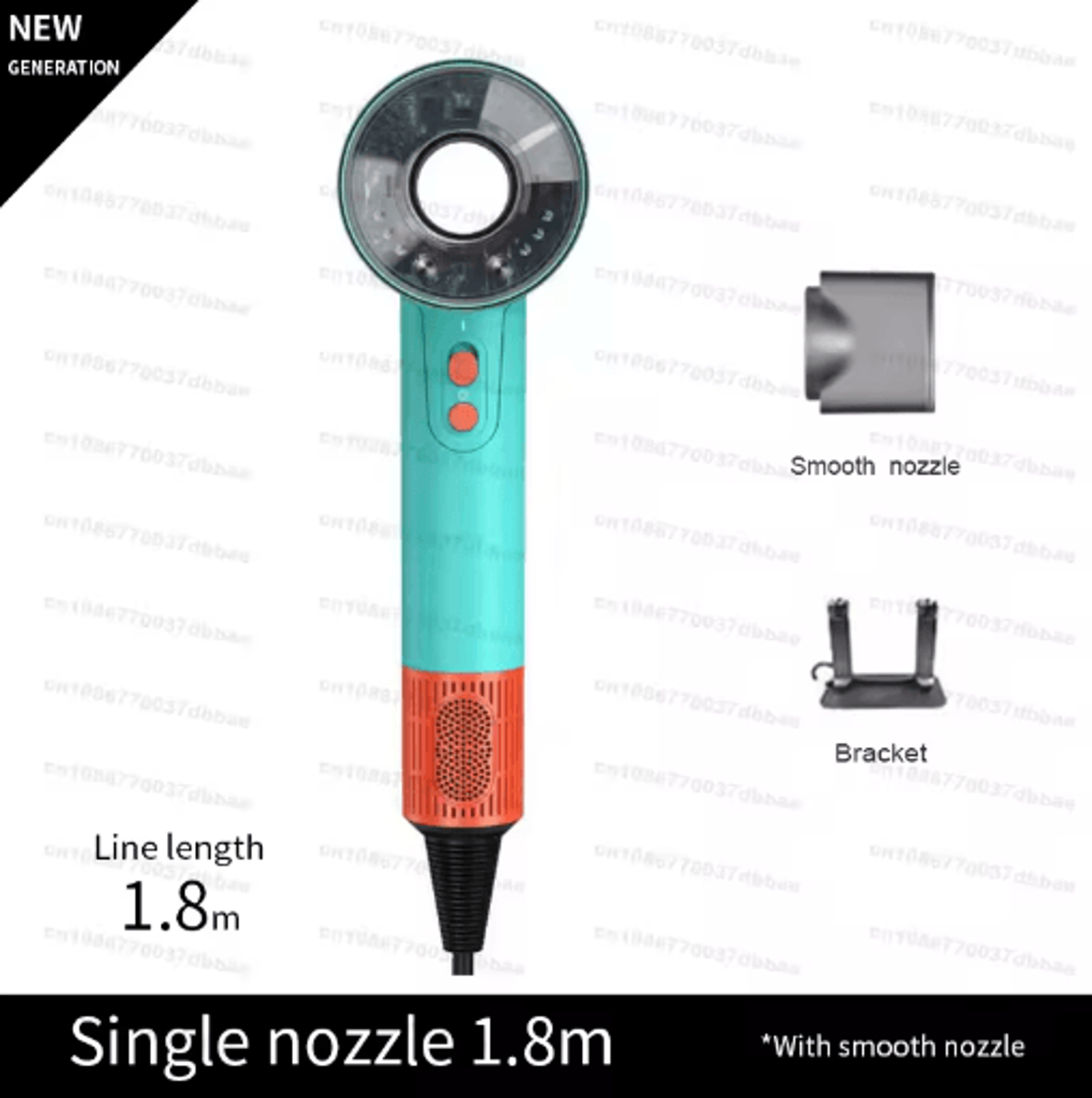 Professional HighSpeed Ionic Hair Dryer  FastDrying Negative Ion Blow Dryer With Quiet Powerful Air 4
